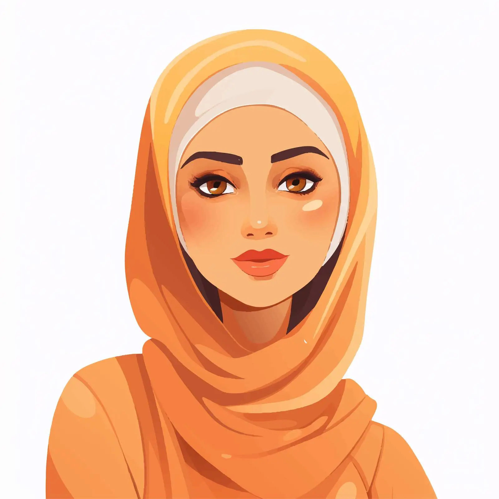 Portrait of Muslim Woman in Hijab — free download from Dotvec