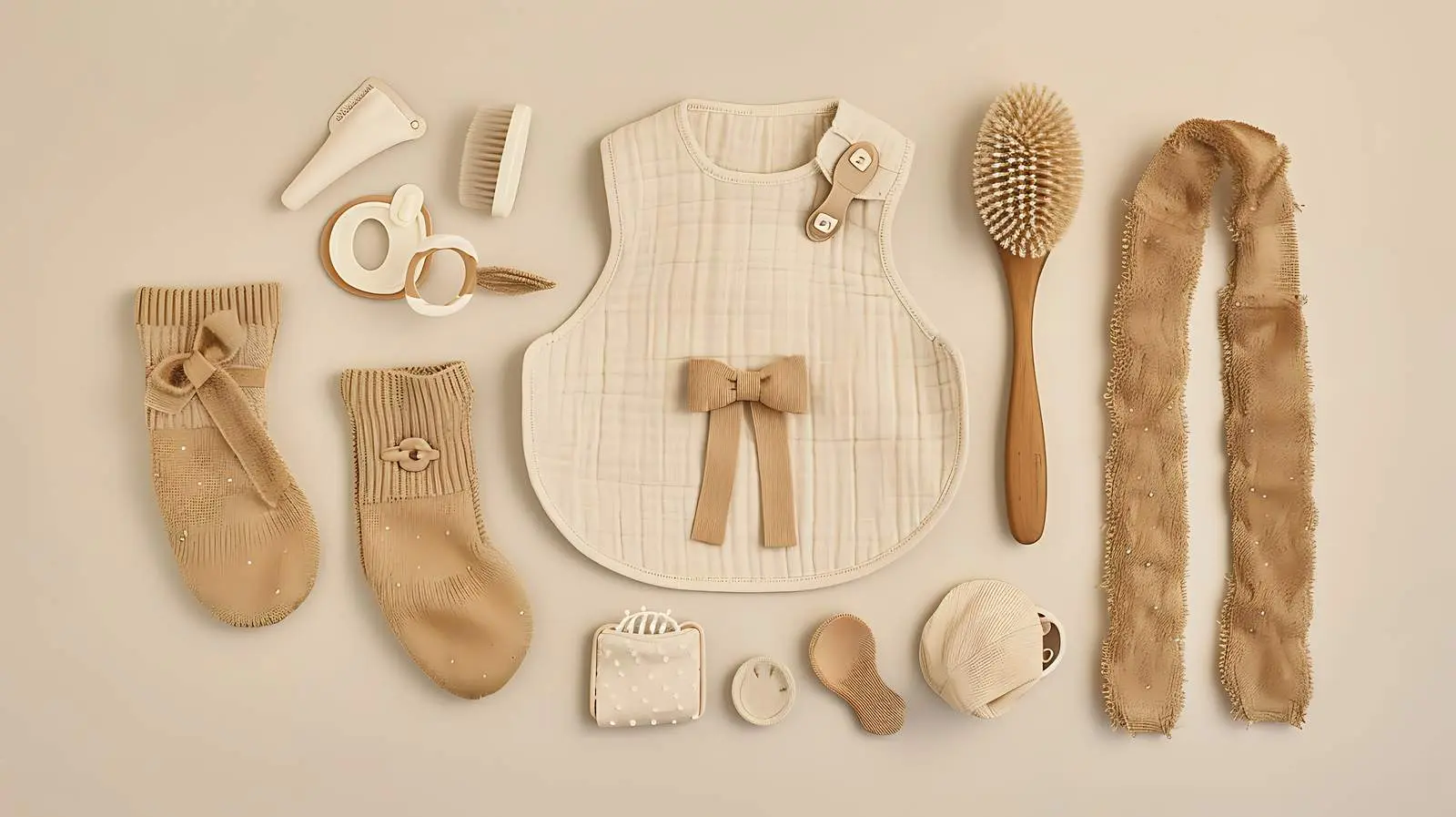 Newborn Muslin Bib and Accessories Set — free download from Dotvec