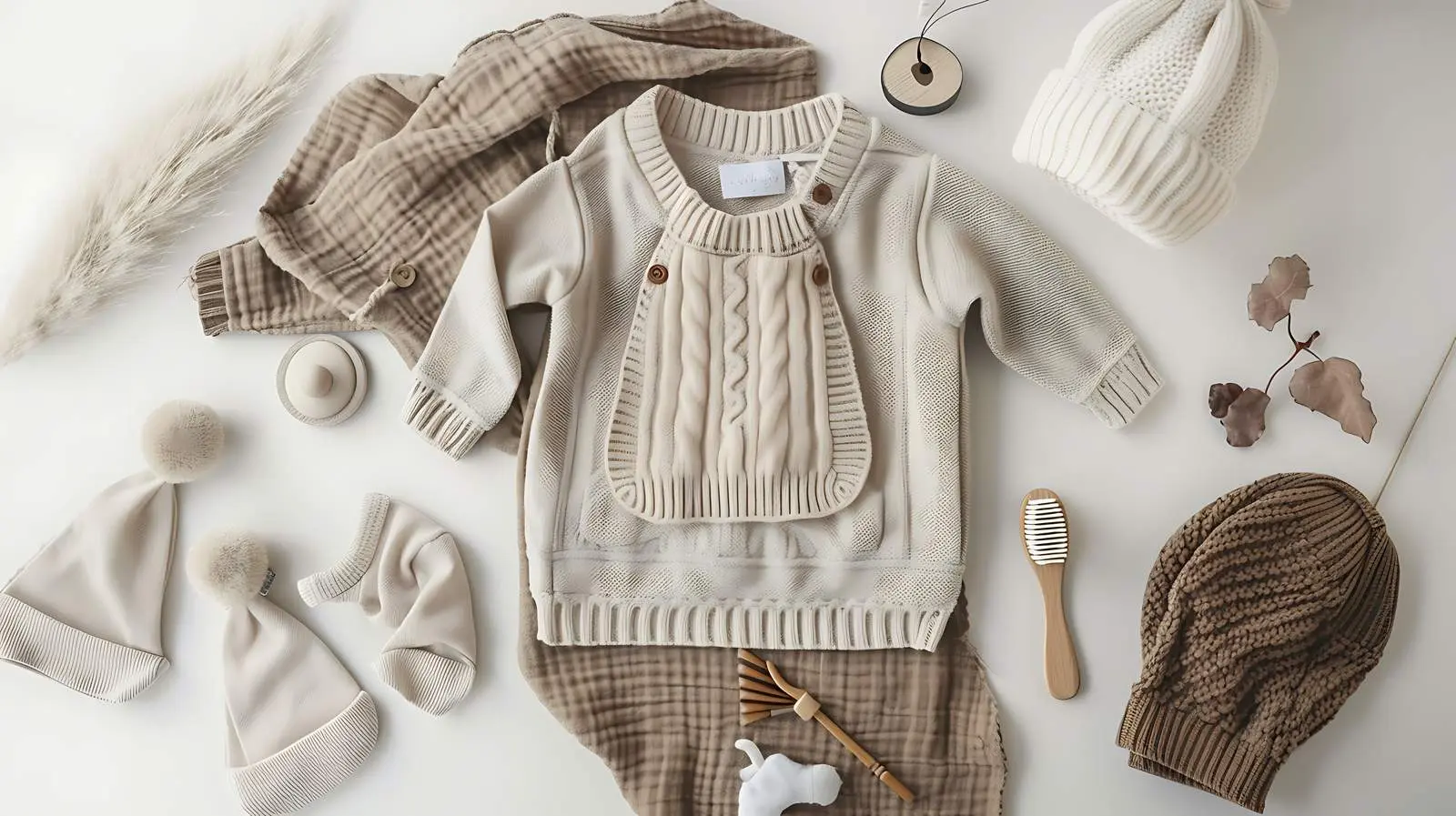 Newborn Baby Clothing Set with Accessories – free matching image from Dotvec