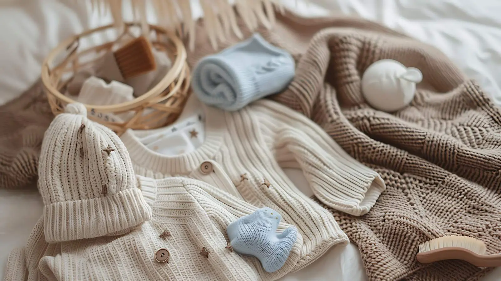 Newborn Baby Muslin Outfit Set and Accessories — free download from Dotvec