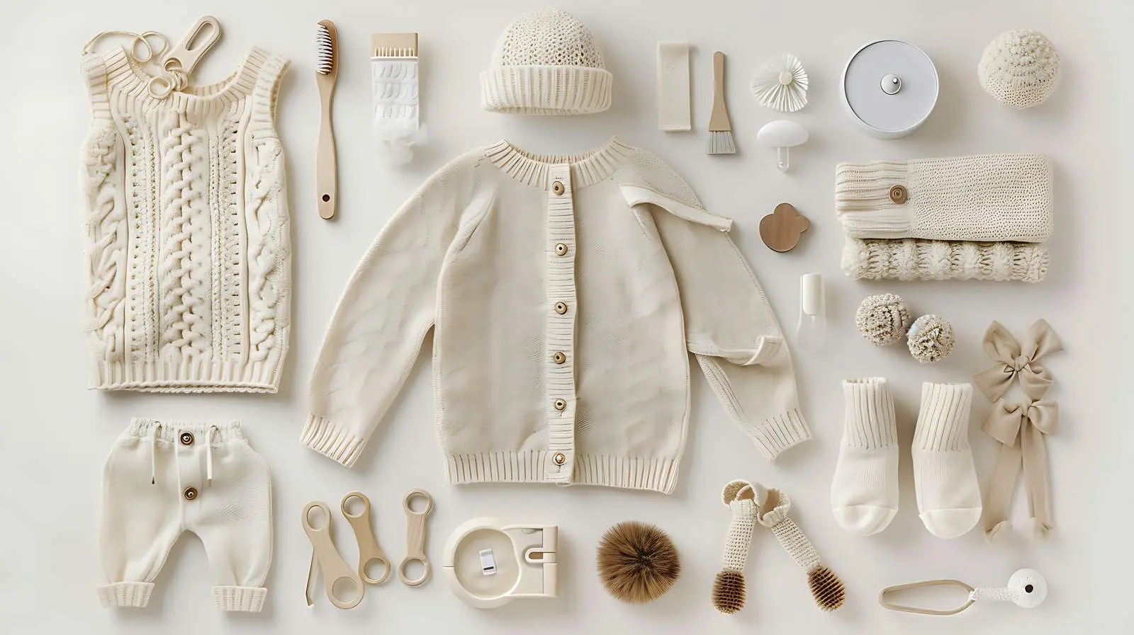 Cozy Baby Accessories Set with Muslin and More — free download from Dotvec
