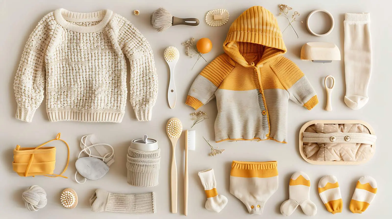 Cozy Baby Essentials: Muslin Blanket and Accessories — free download from Dotvec