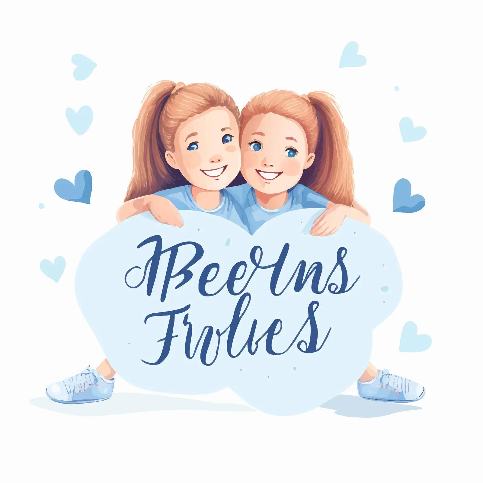 Colorful Friendship Lettering Vector Design — free download from Dotvec