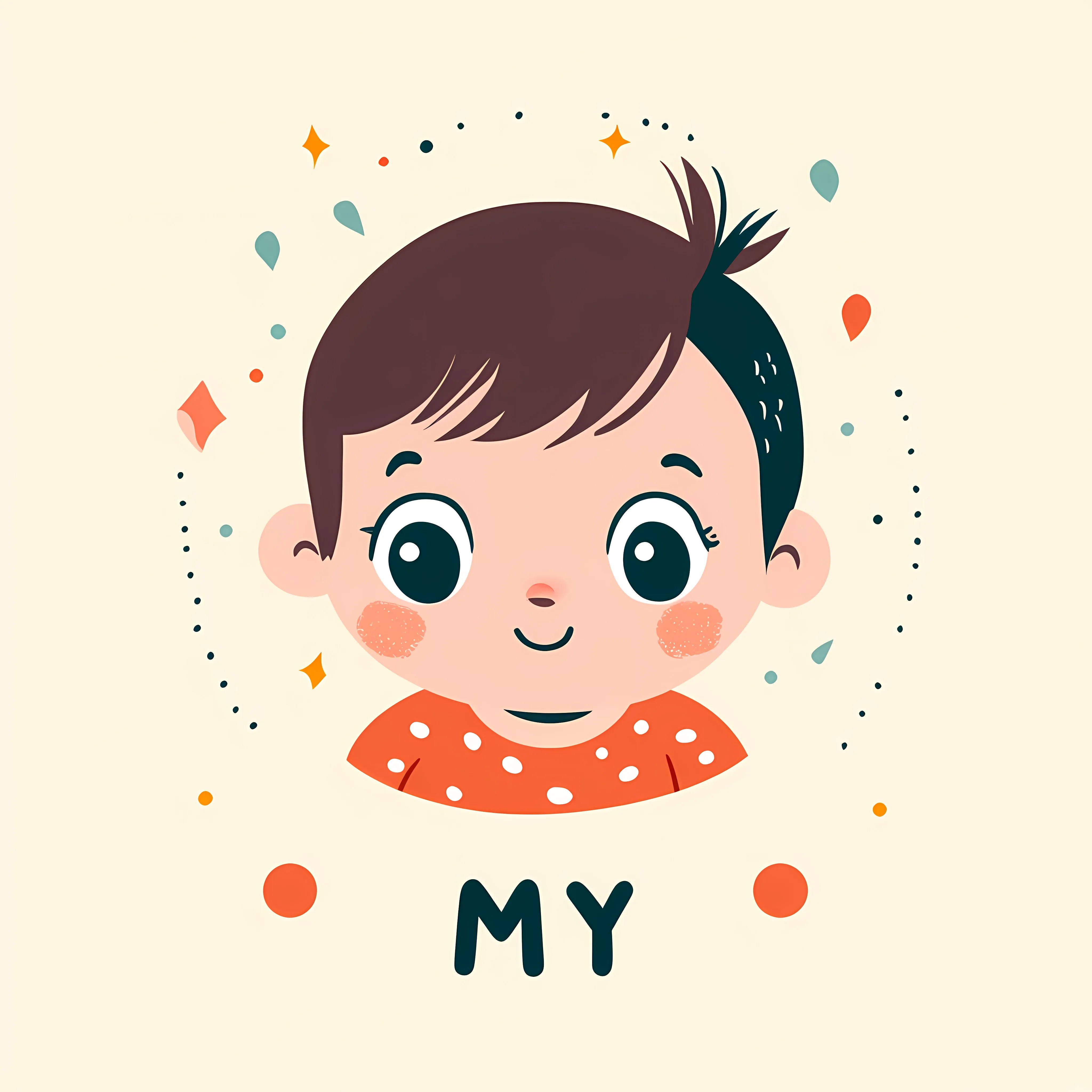 Cute Baby Typography T-Shirt Design Vector – free kawaii design image from Dotvec