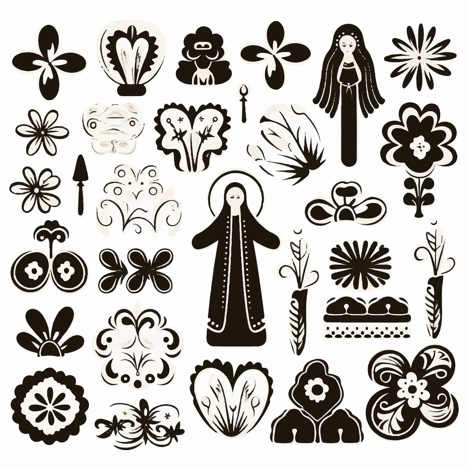 First Communion Cookie Silhouettes Vectors — free download from Dotvec