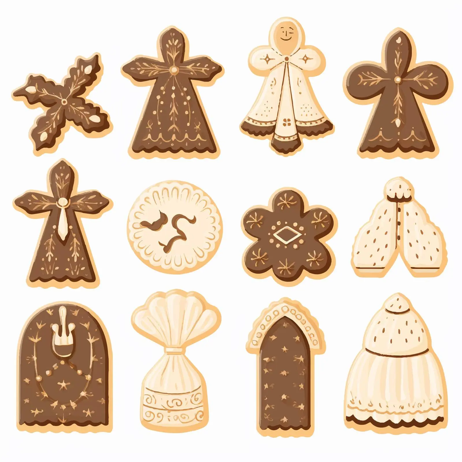 First Communion Cookie Silhouettes Vectors — free download from Dotvec