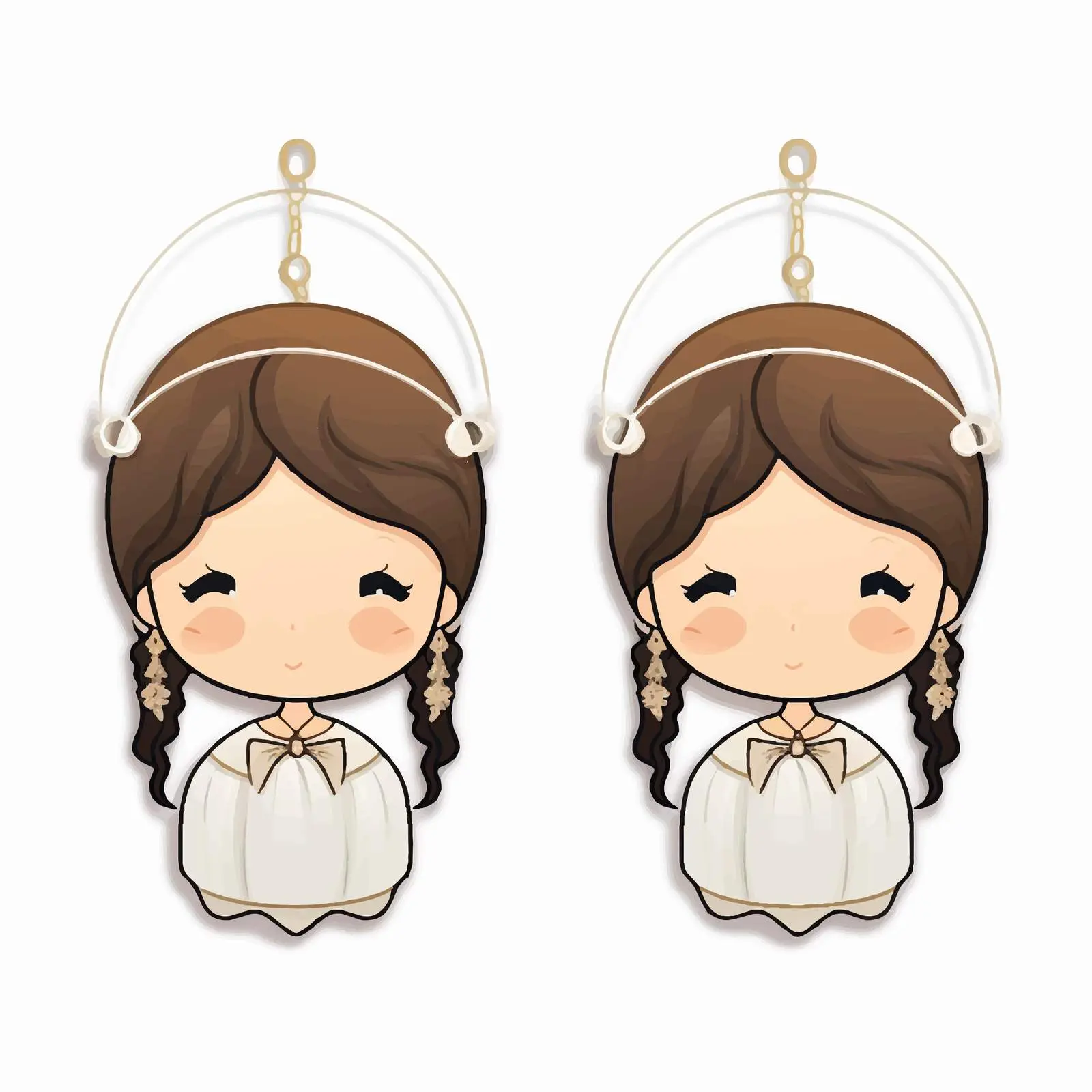 First Communion Earrings Vector Cut Files — free download from Dotvec