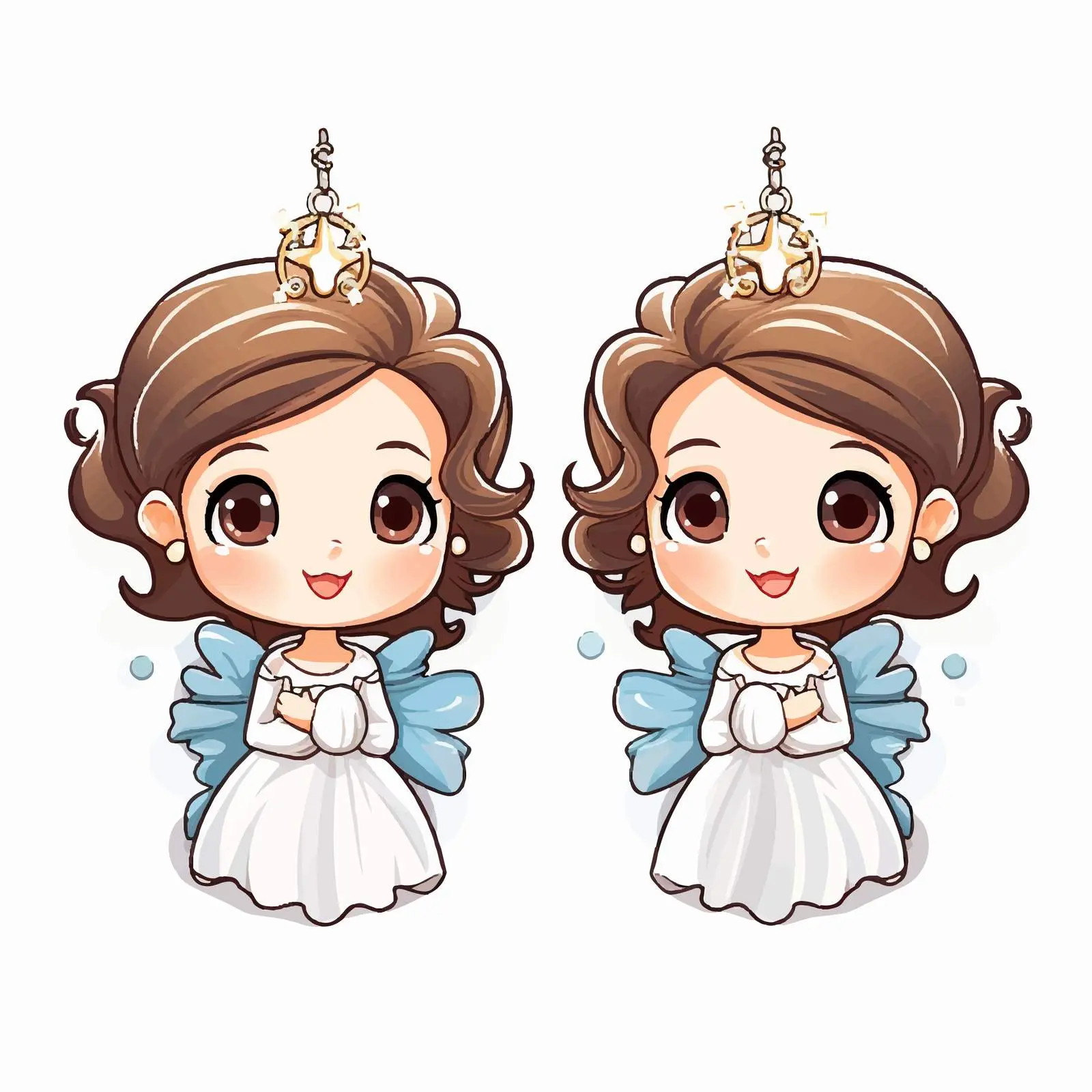 First Communion Earrings Vector Template – free spiritual gifts image from Dotvec