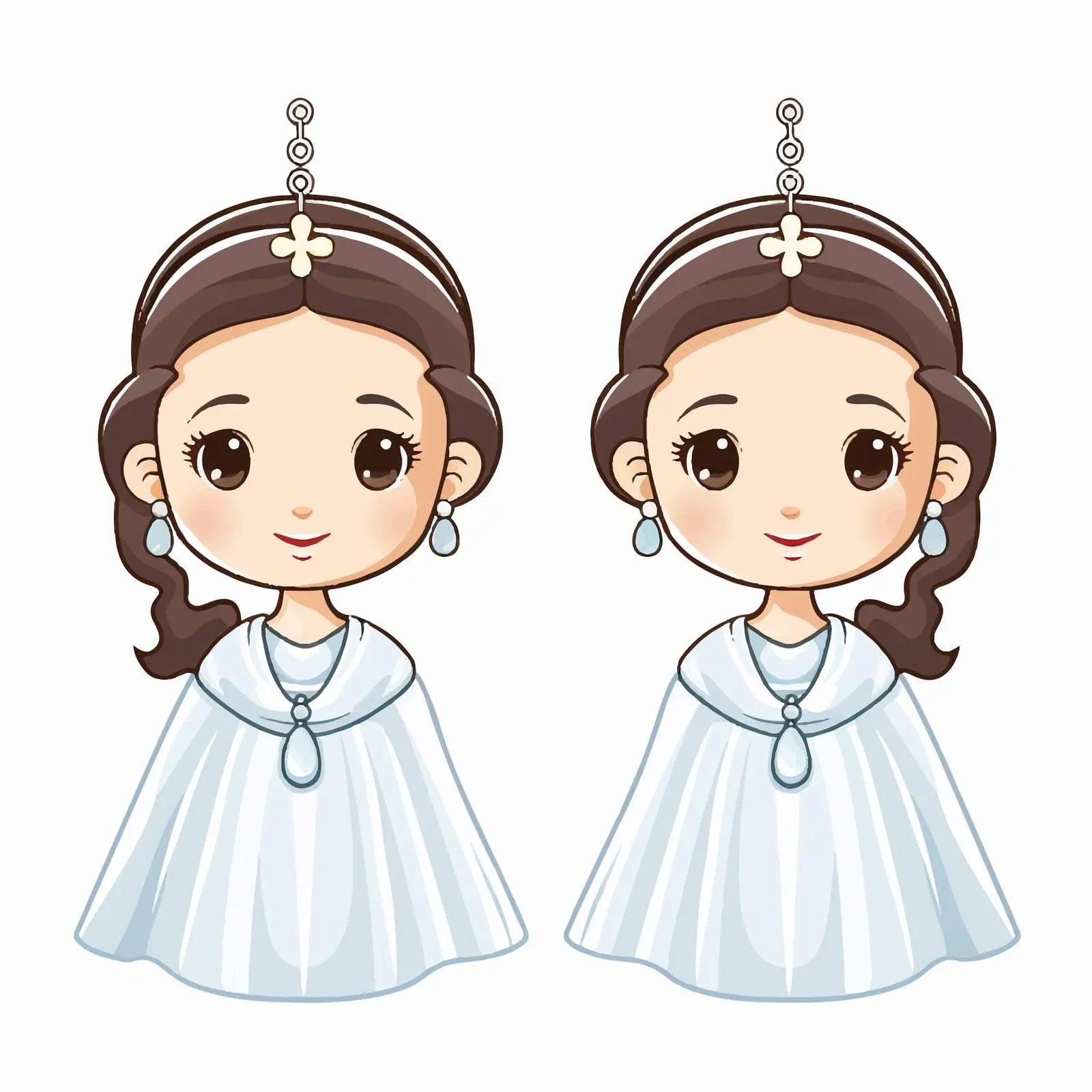 Custom First Communion Earrings Vector Design — free download from Dotvec