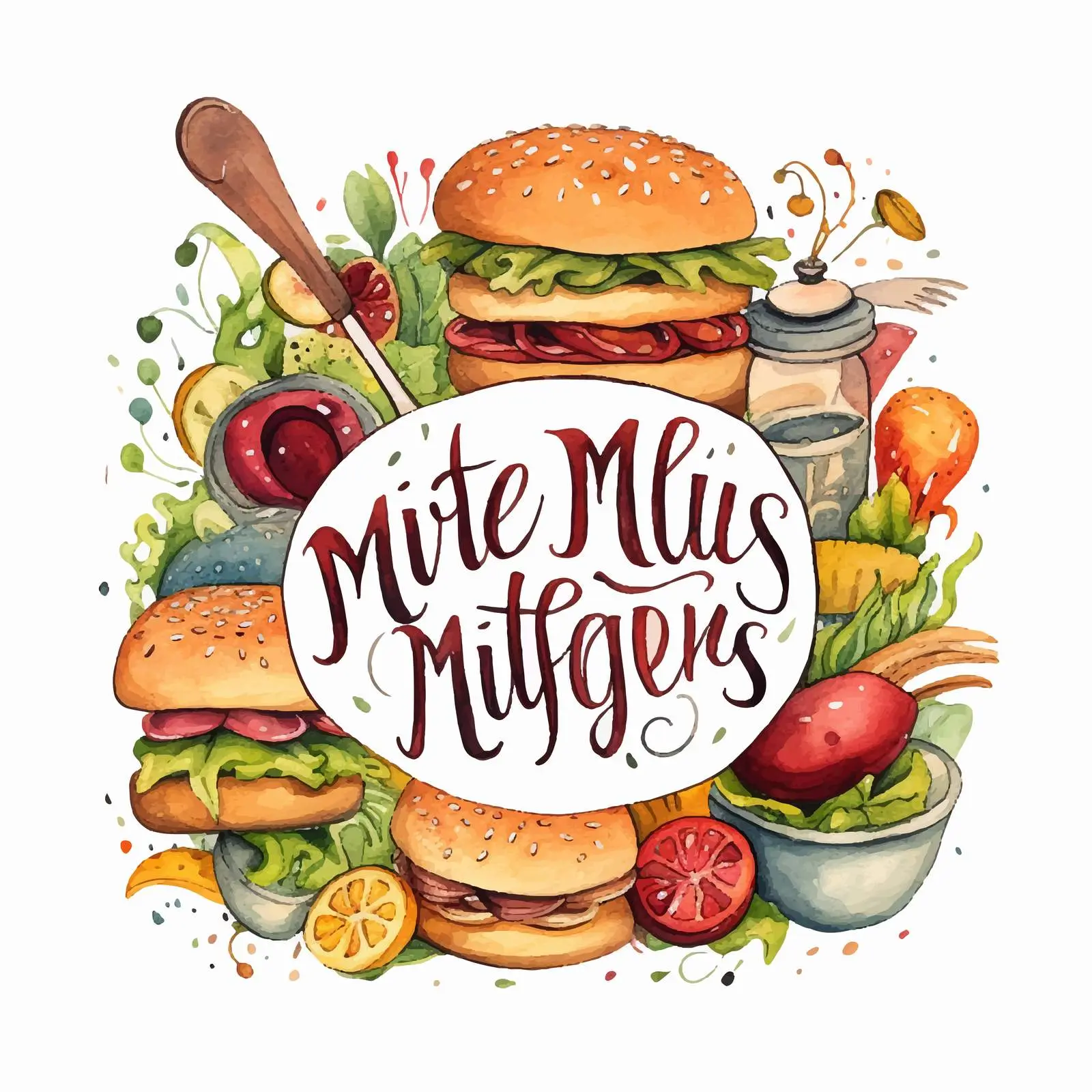 My Kitchen My Rules Hand Lettering Design – free rules image from Dotvec