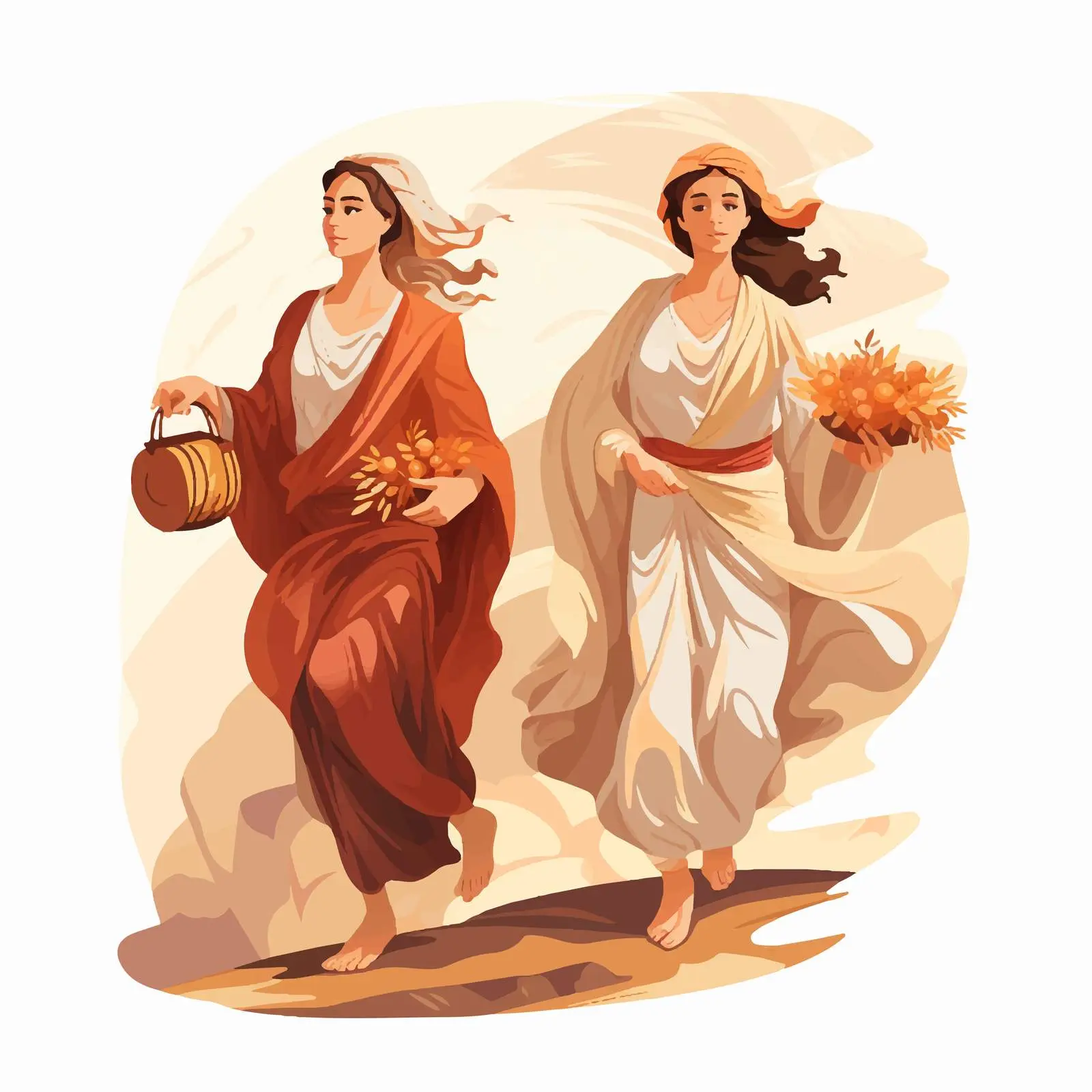 Myrrhbearers at Christ's Tomb — free download from Dotvec