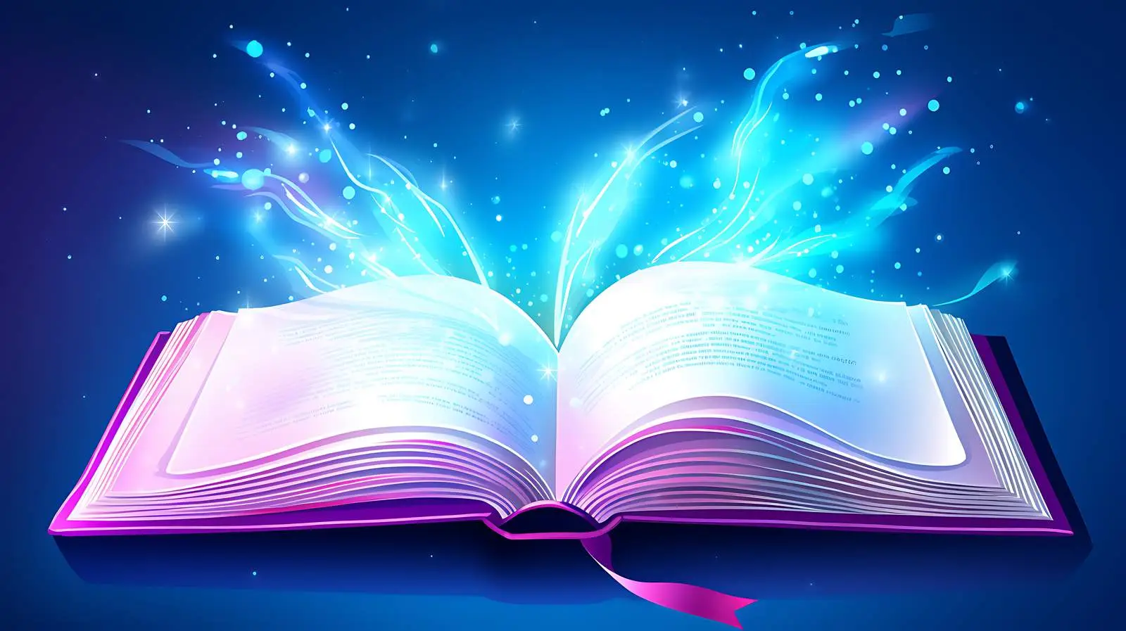 Enchanting Book with Sparkling Bubbles — free download from Dotvec