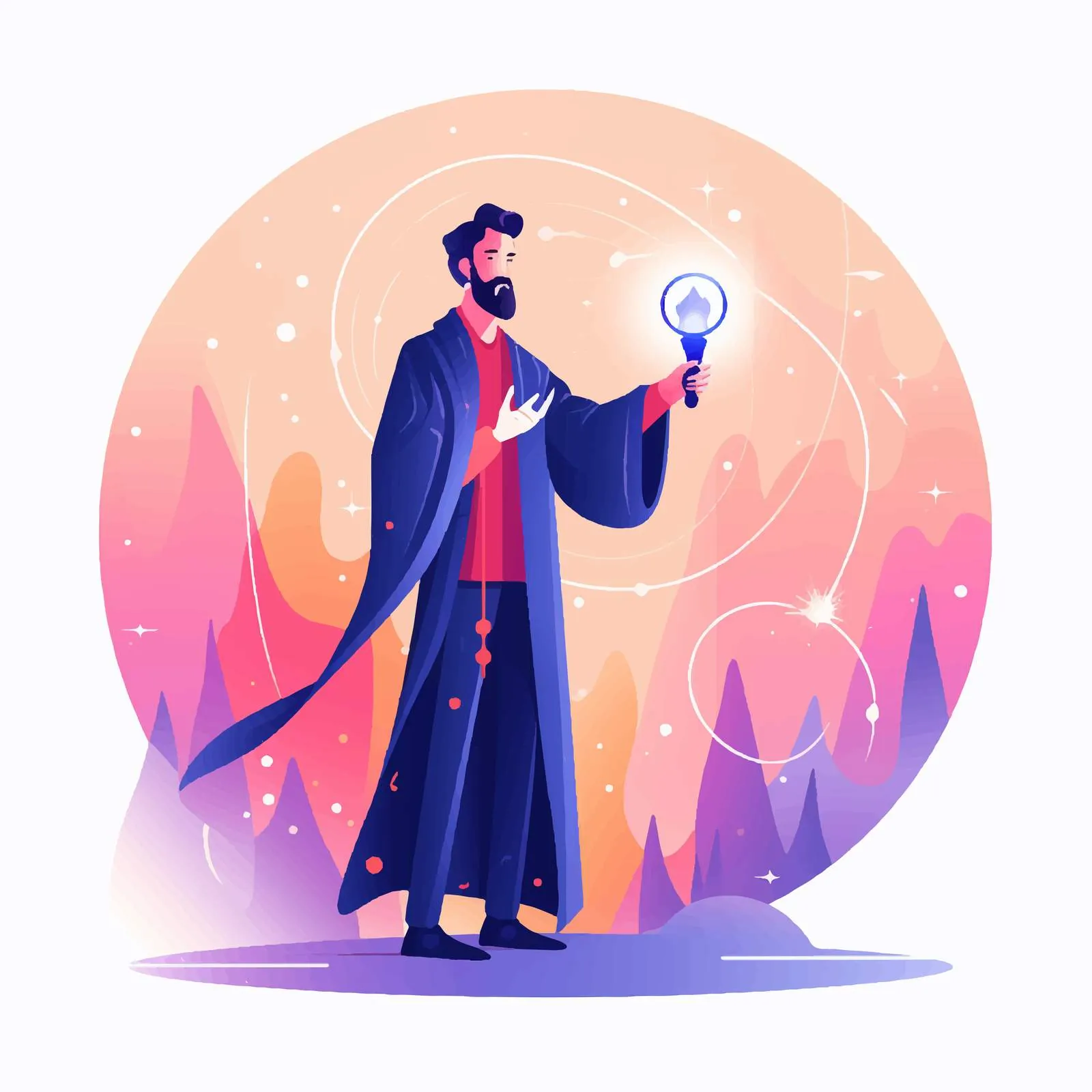 Mystic Esoteric Power Abstract Concept Illustration — free download from Dotvec