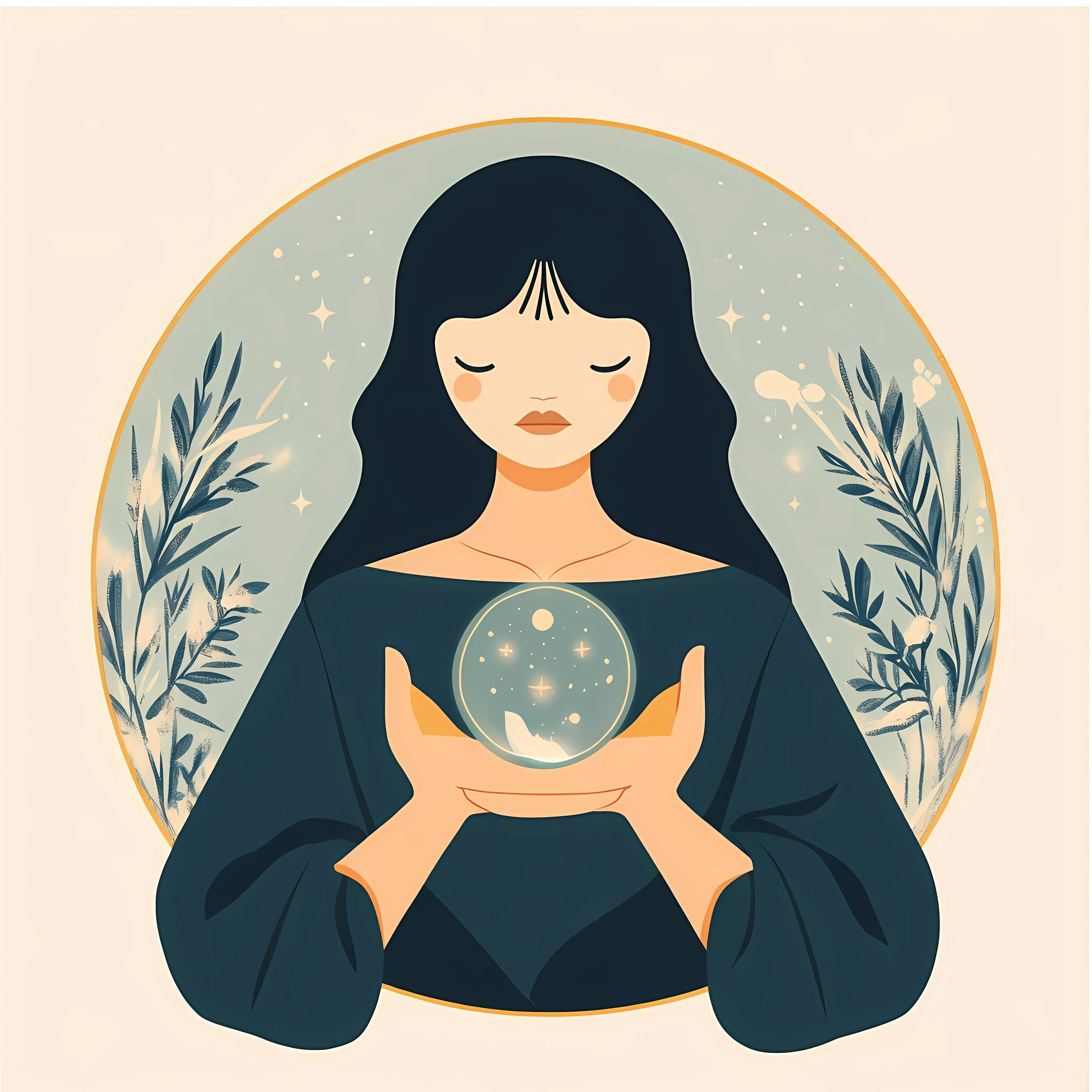 Mystic Women Fortune Tellers Vector Illustration — free download from Dotvec