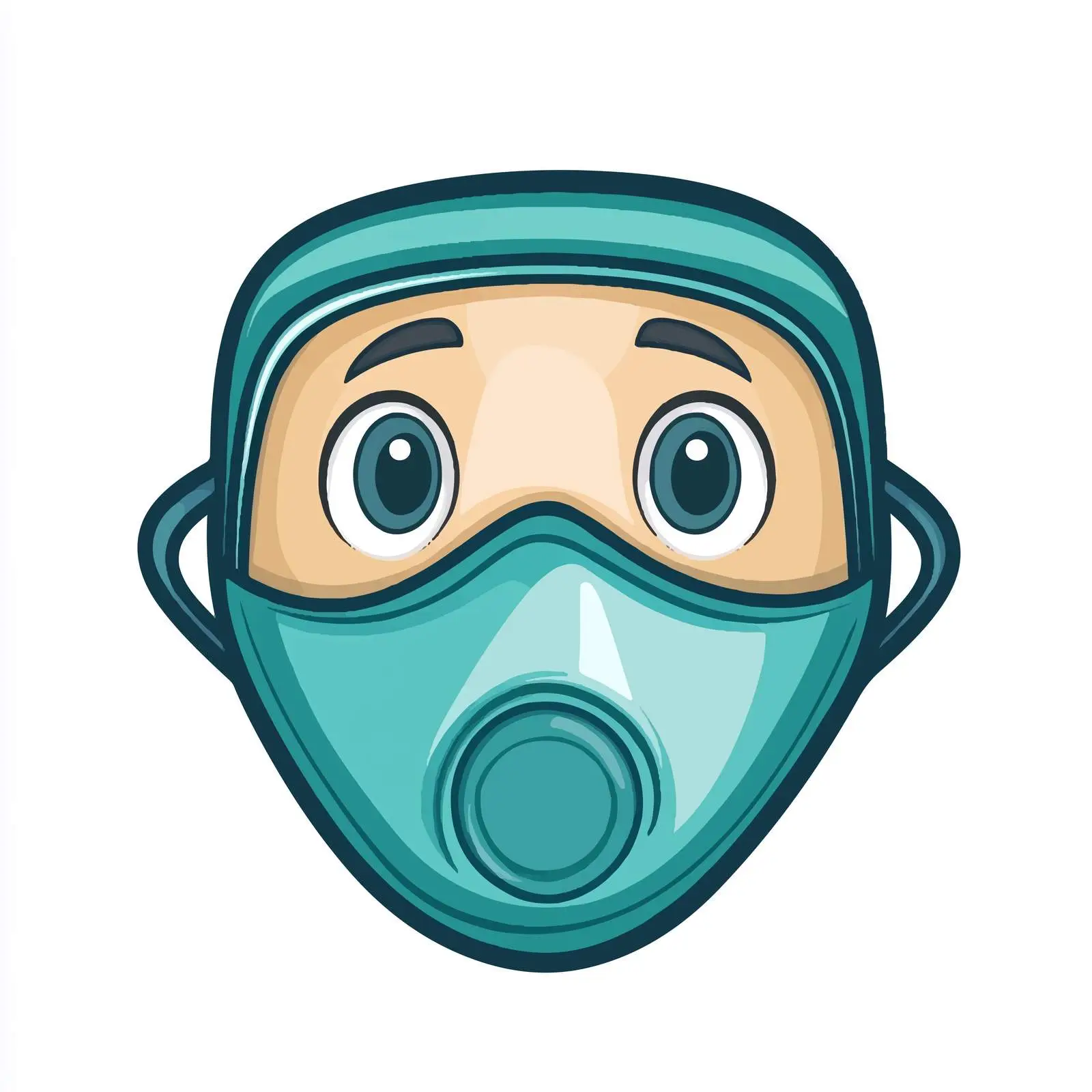 N95 Face Mask Cartoon Vector Illustration — free download from Dotvec