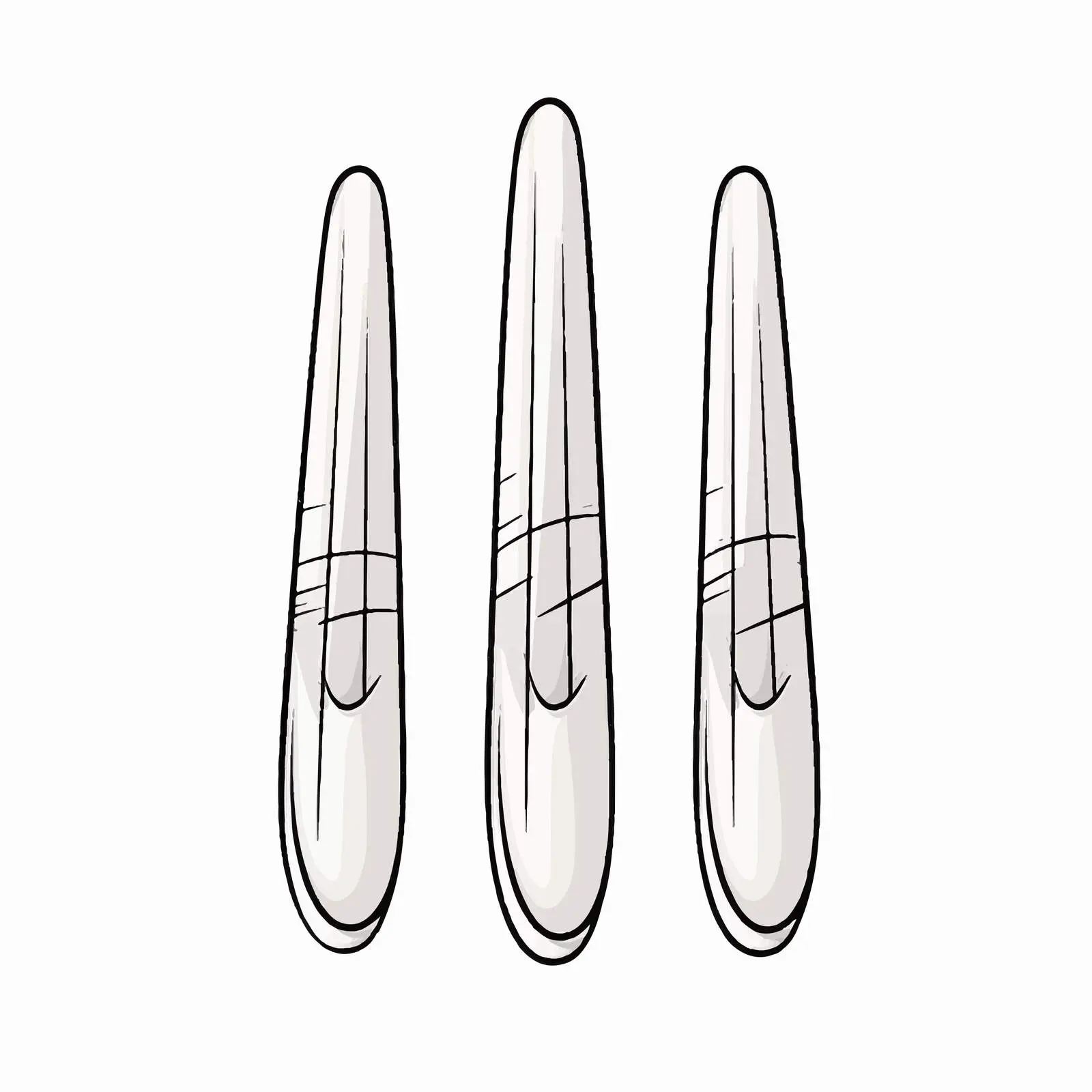 Nail Line Vector Illustration on White Background – free nail illustration image from Dotvec