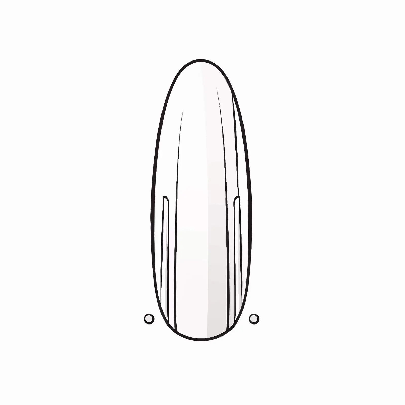 Nail Outline Vector Illustration on White Background — free download from Dotvec