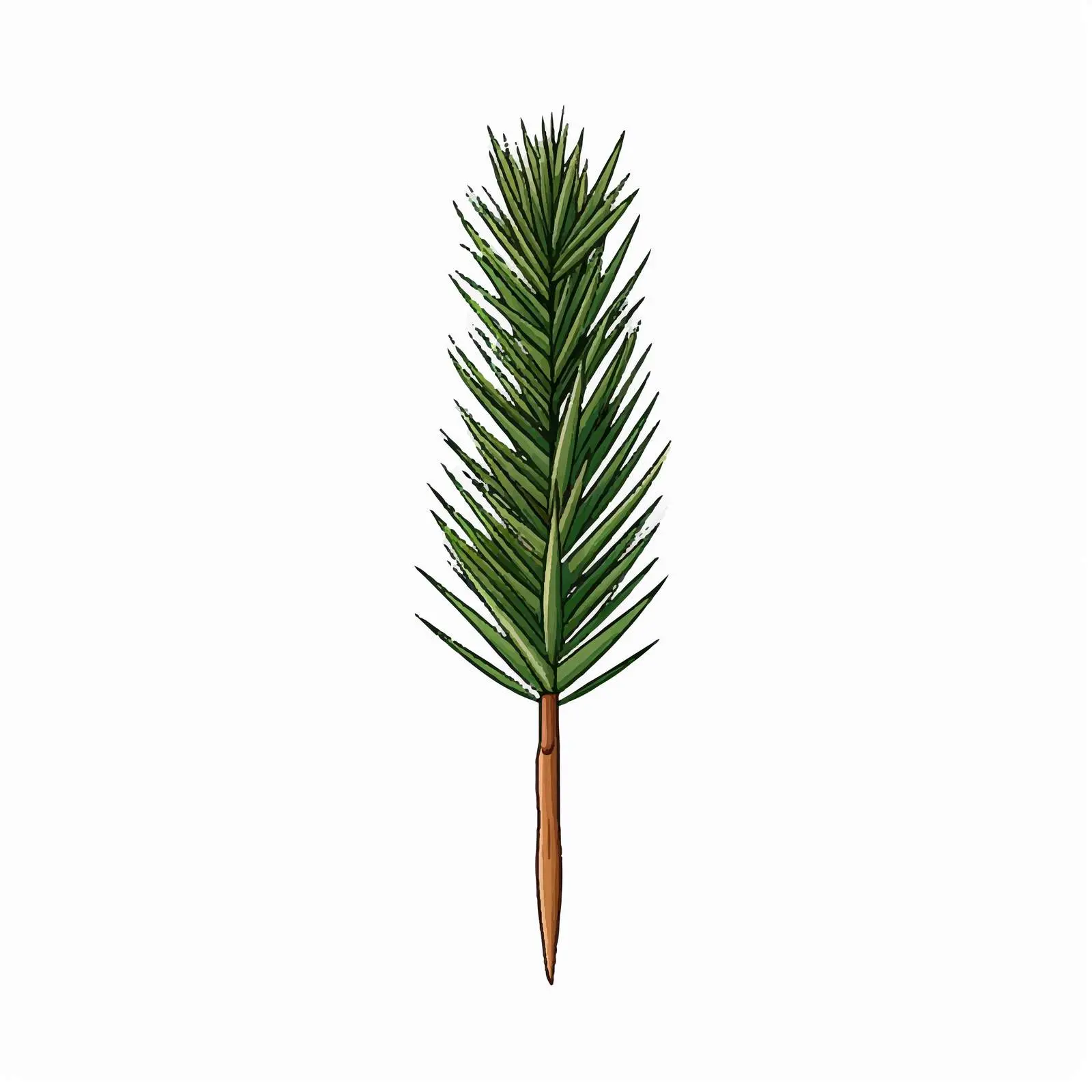 Pine Nail Vector Illustration on White Background — free download from Dotvec