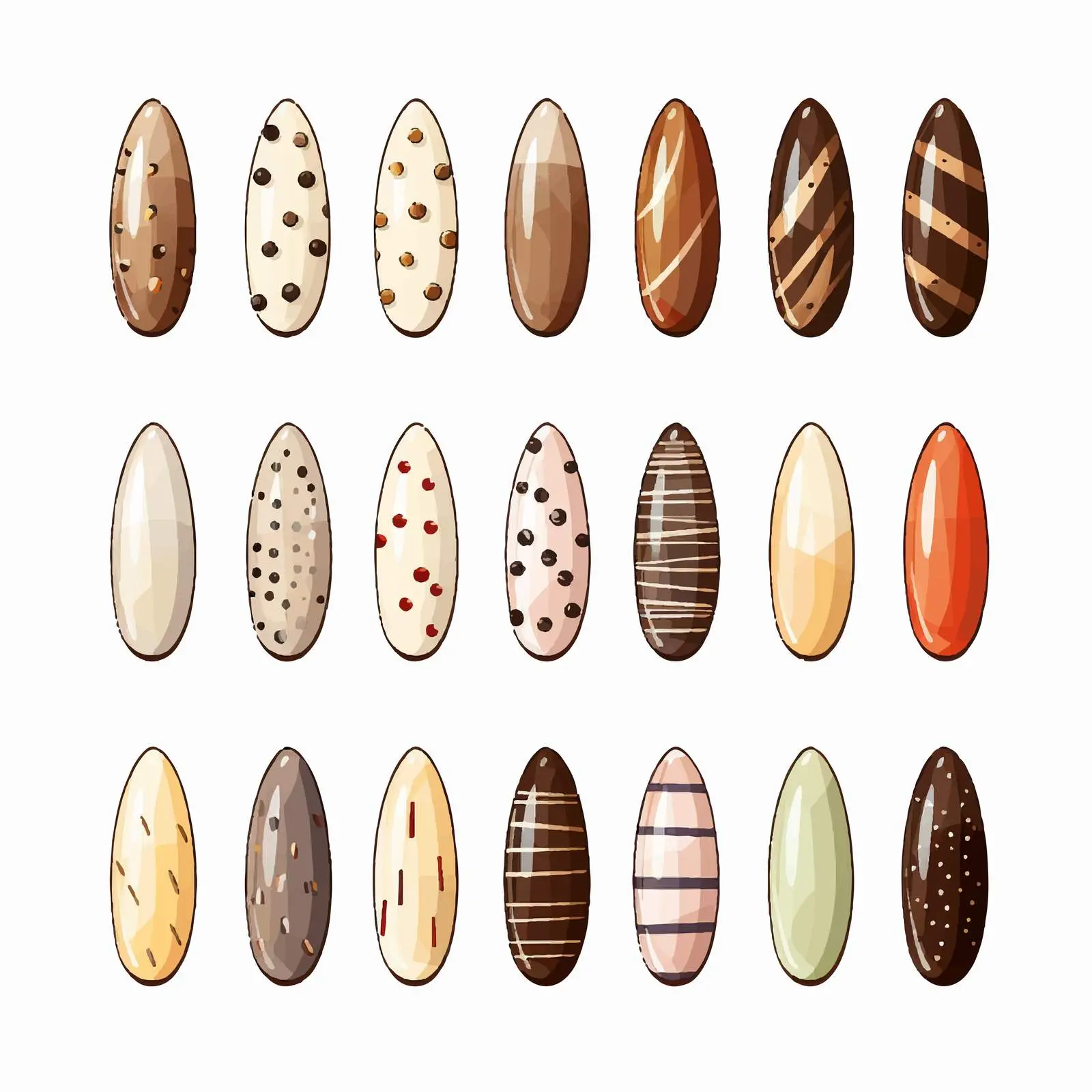 Top View Nail Vector Illustration on White Background — free download from Dotvec