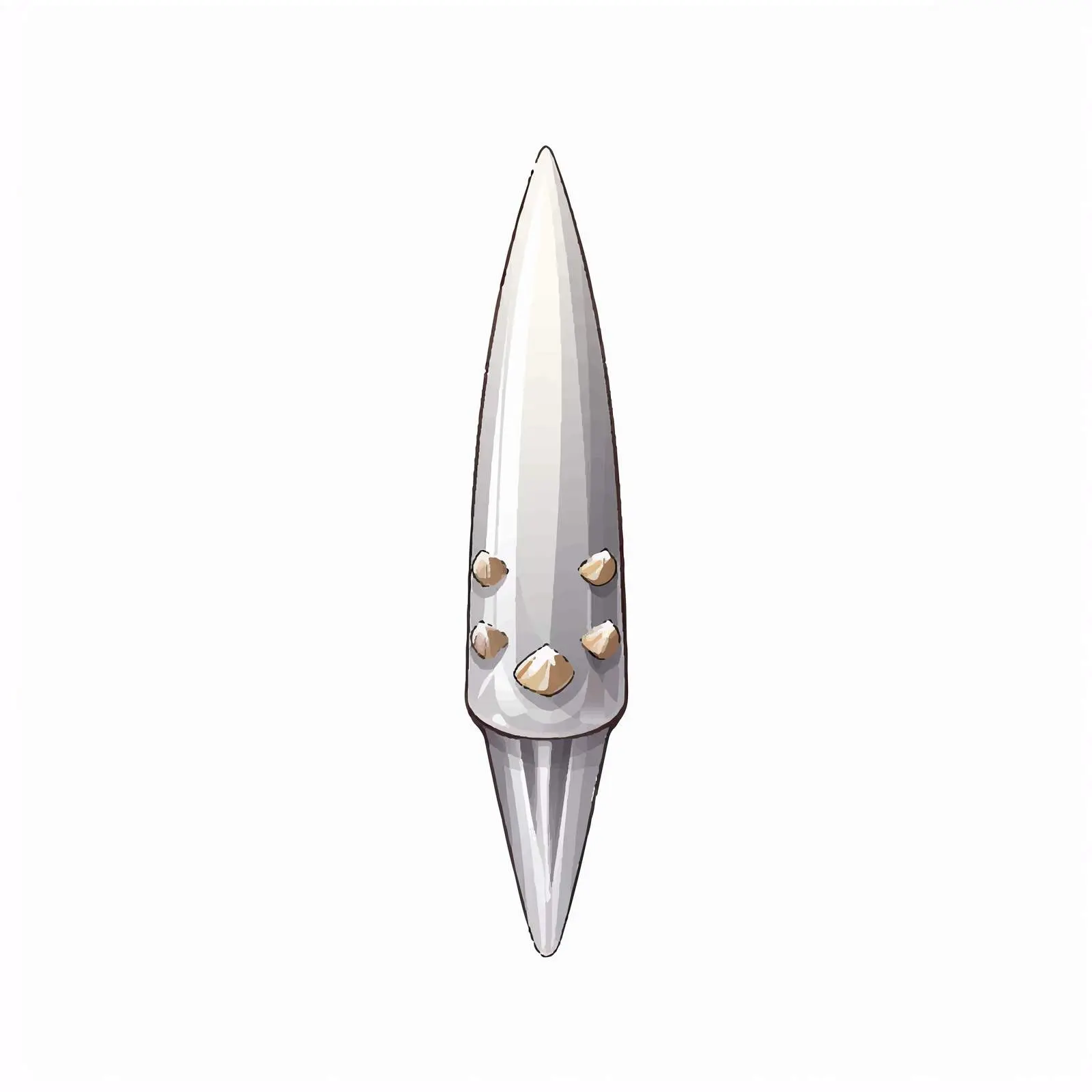 Isolated Nail Vector Illustration on White Background — free download from Dotvec