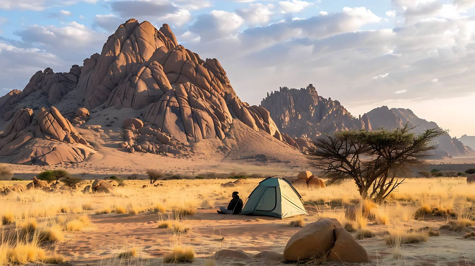 Camping Near Spitzkoppe in Namibia — free download from Dotvec