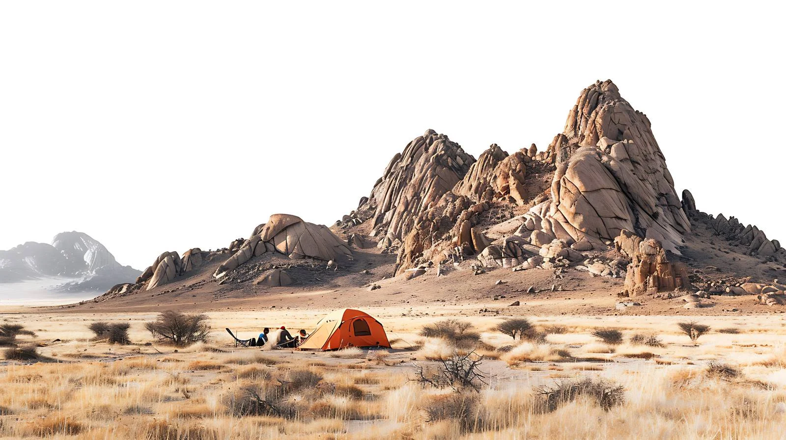 Friends Camping Near Spitzkoppe in Namibia — free download from Dotvec