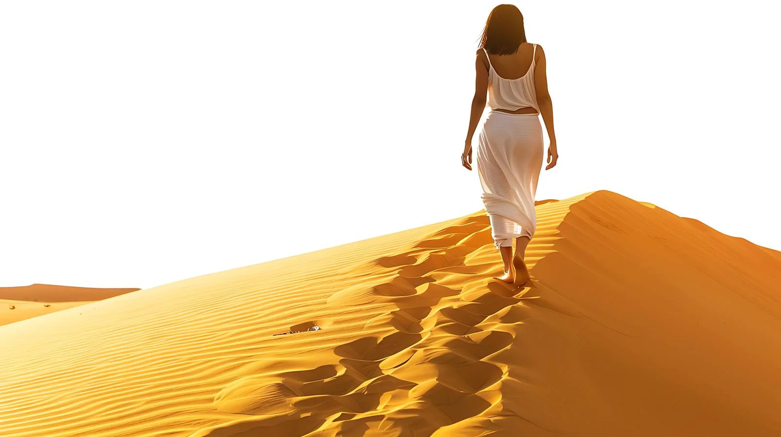 Exploring Namib: Woman Walking Barefoot – free barefoot image from Dotvec