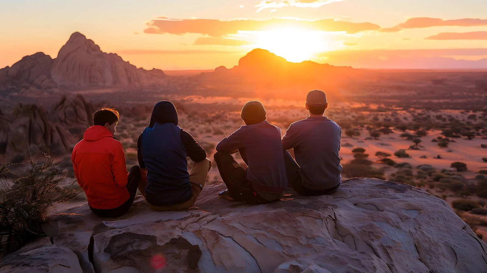 Serene Friends Enjoy Vantage Point Namibia — free download from Dotvec