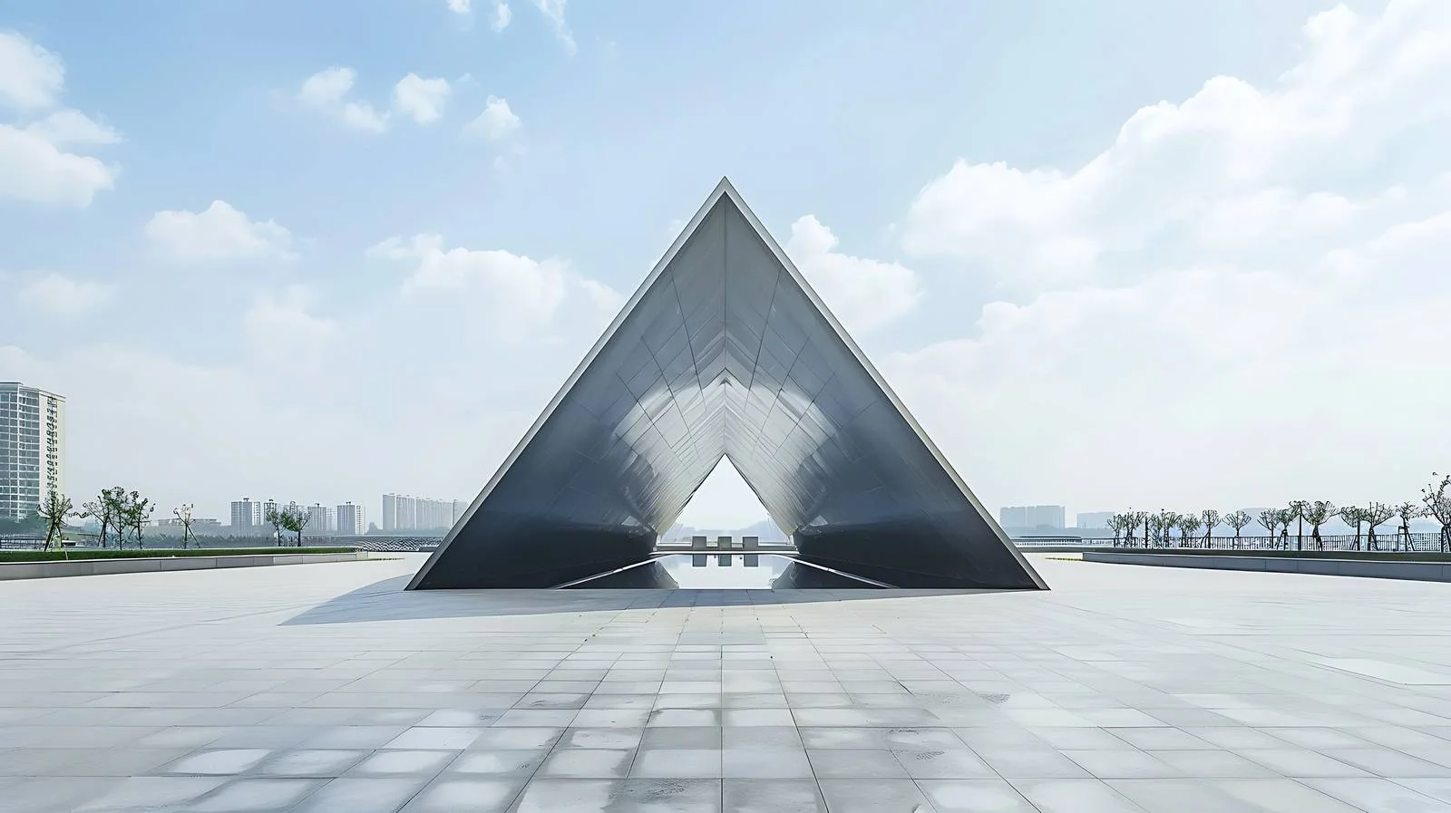 Nanchang County Silver Triangle White Background — free download from Dotvec