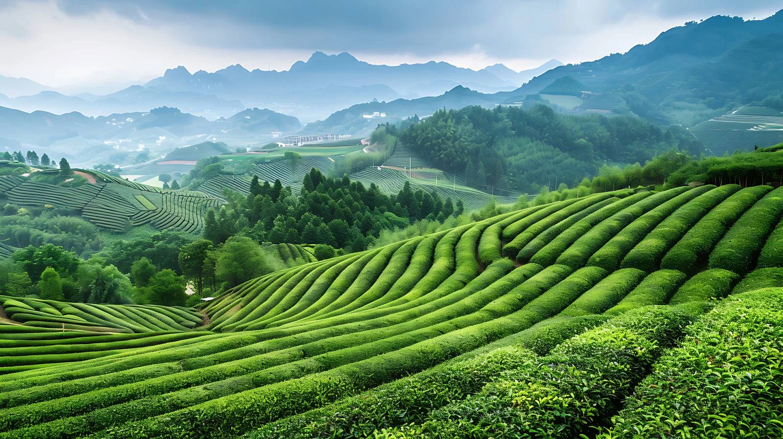 Tranquil Nanshan Tea Garden Zhaoping Isolation — free download from Dotvec