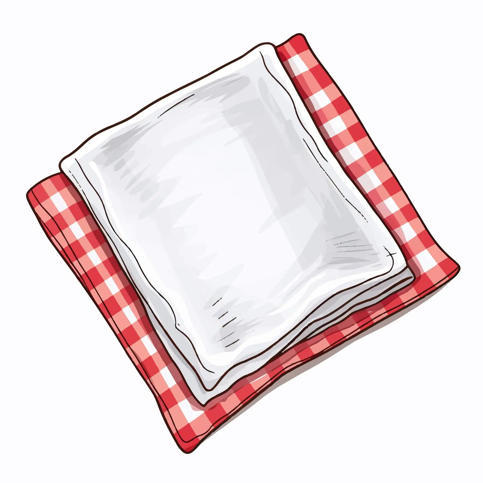 Isolated Vector Napkin Illustration on White Background — free download from Dotvec