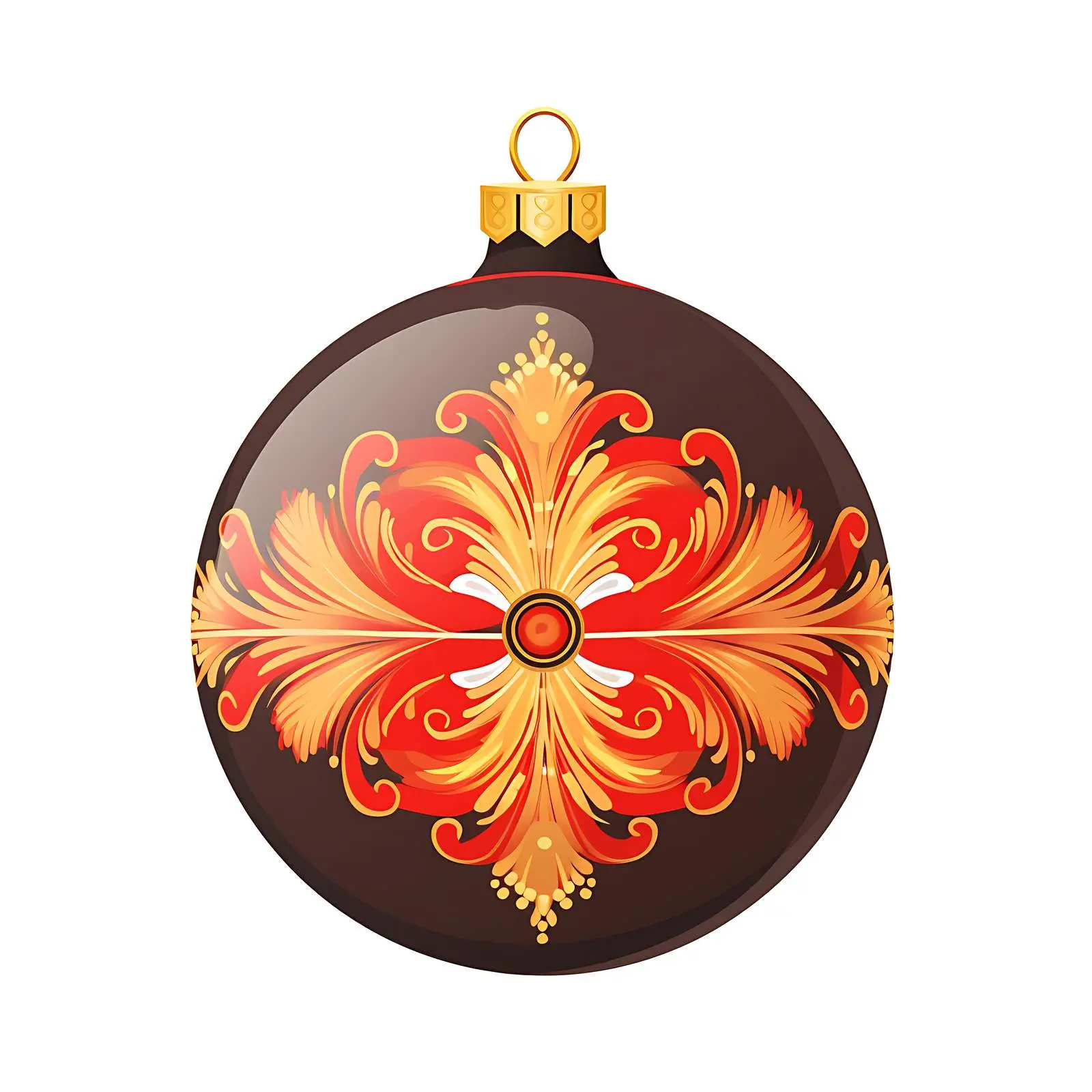 Classic Christmas Ball Ornament for Tree Decor — free download from Dotvec