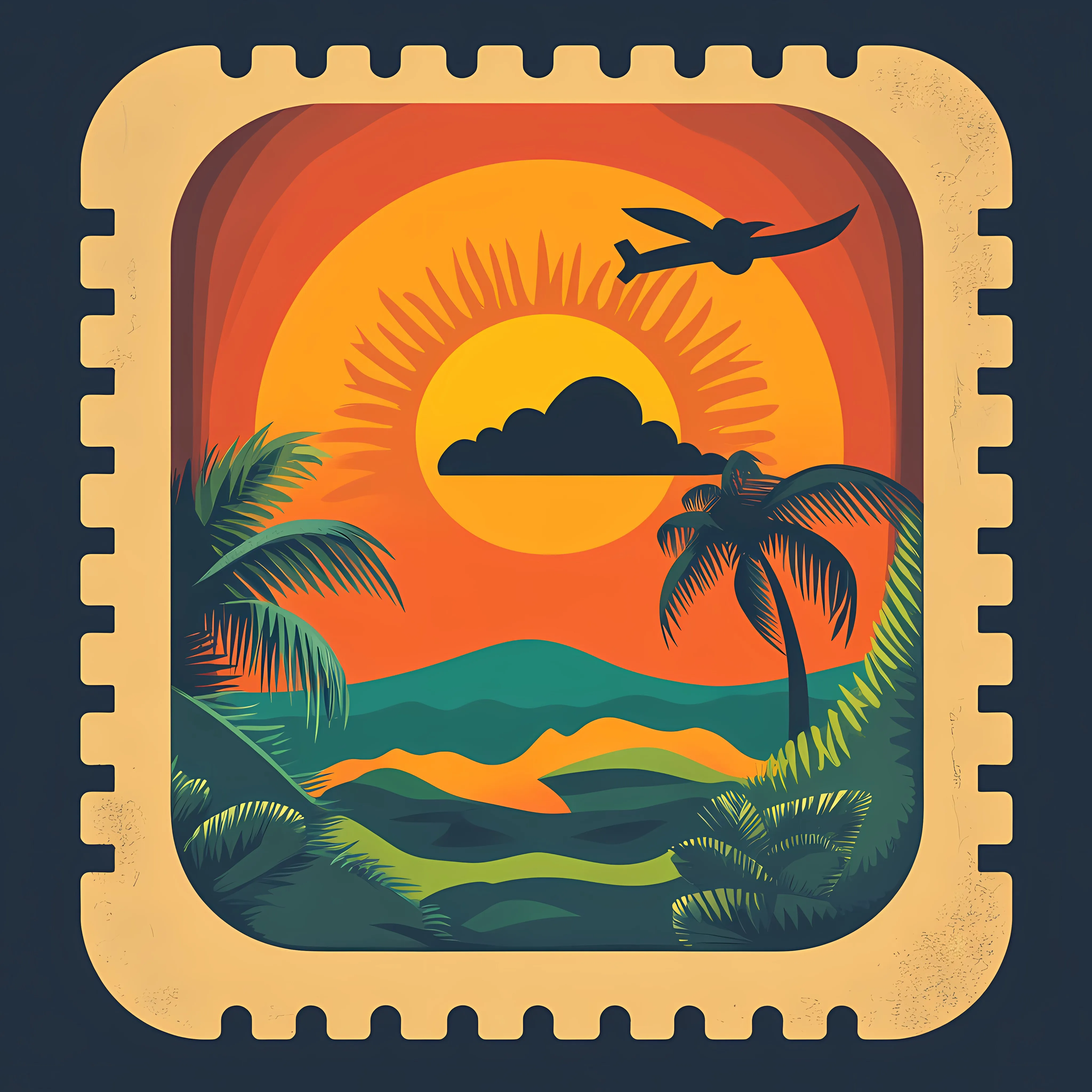 National Hispanic Heritage Month Seal Stamp Design — free download from Dotvec