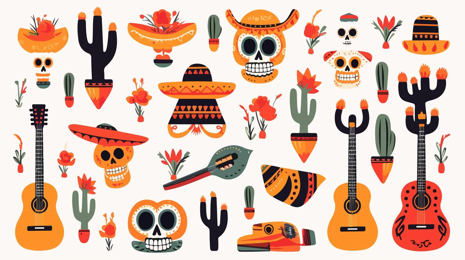 Mexican National Symbols & The Traditional Day — free download from Dotvec