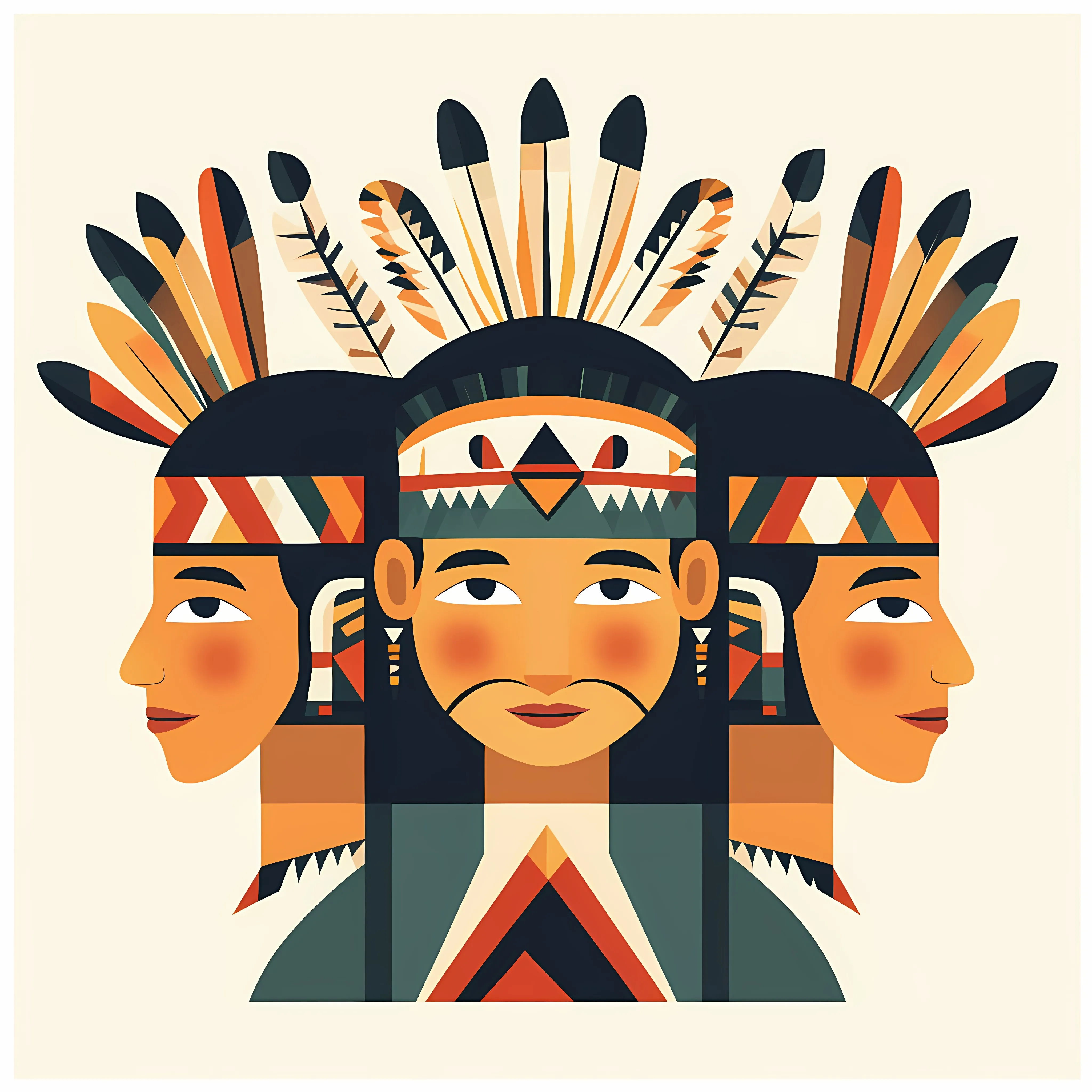 Native Indigenous People Flat Vector Illustration — free download from Dotvec