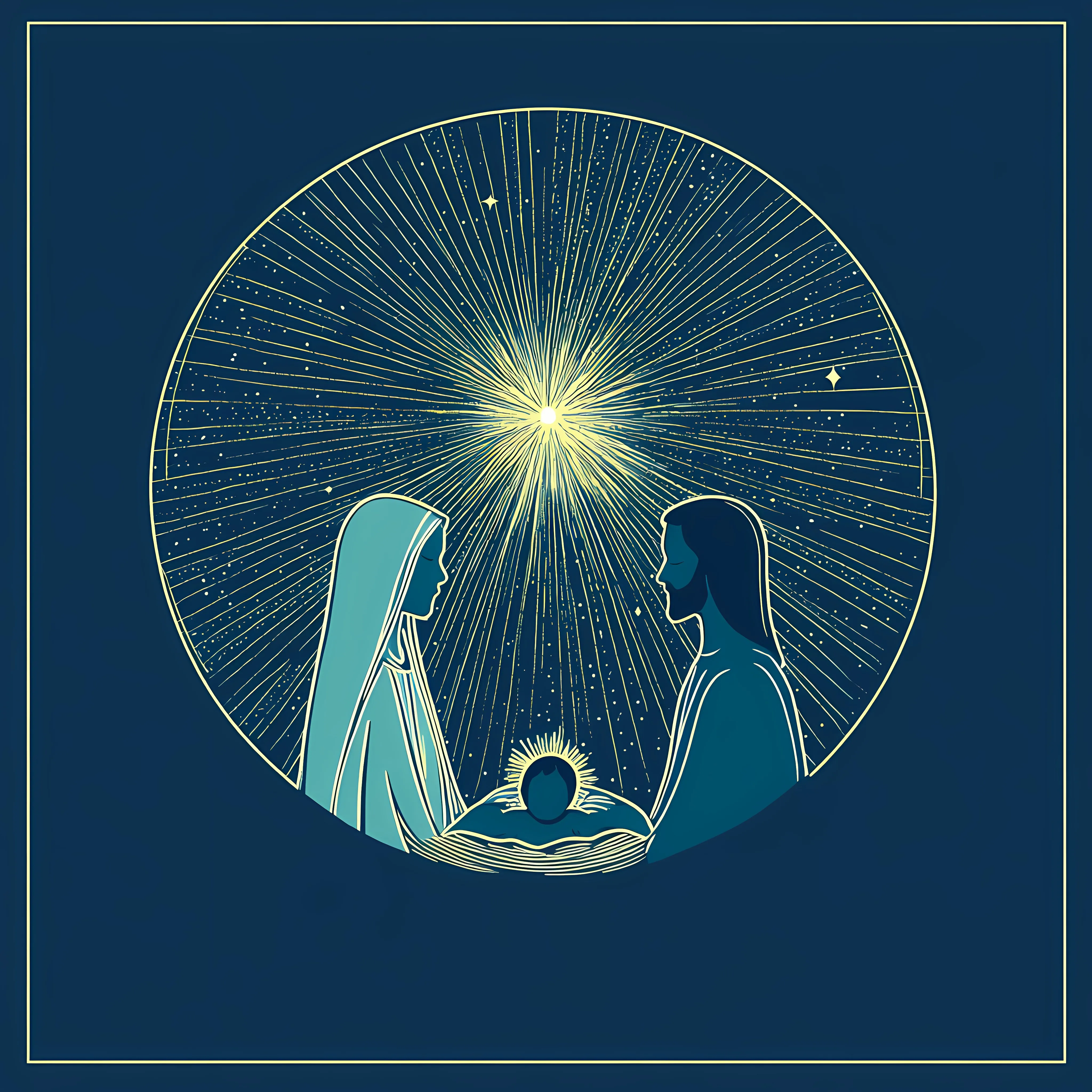 Nativity Scene with Mary and Baby Jesus – free bethlehem image from Dotvec