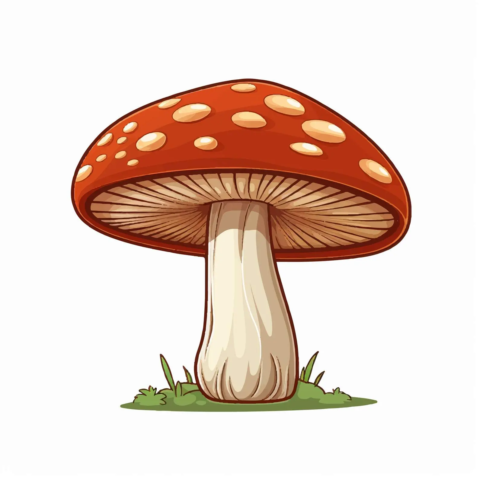 Isolated Natural Boletus Mushroom on White Background — free download from Dotvec