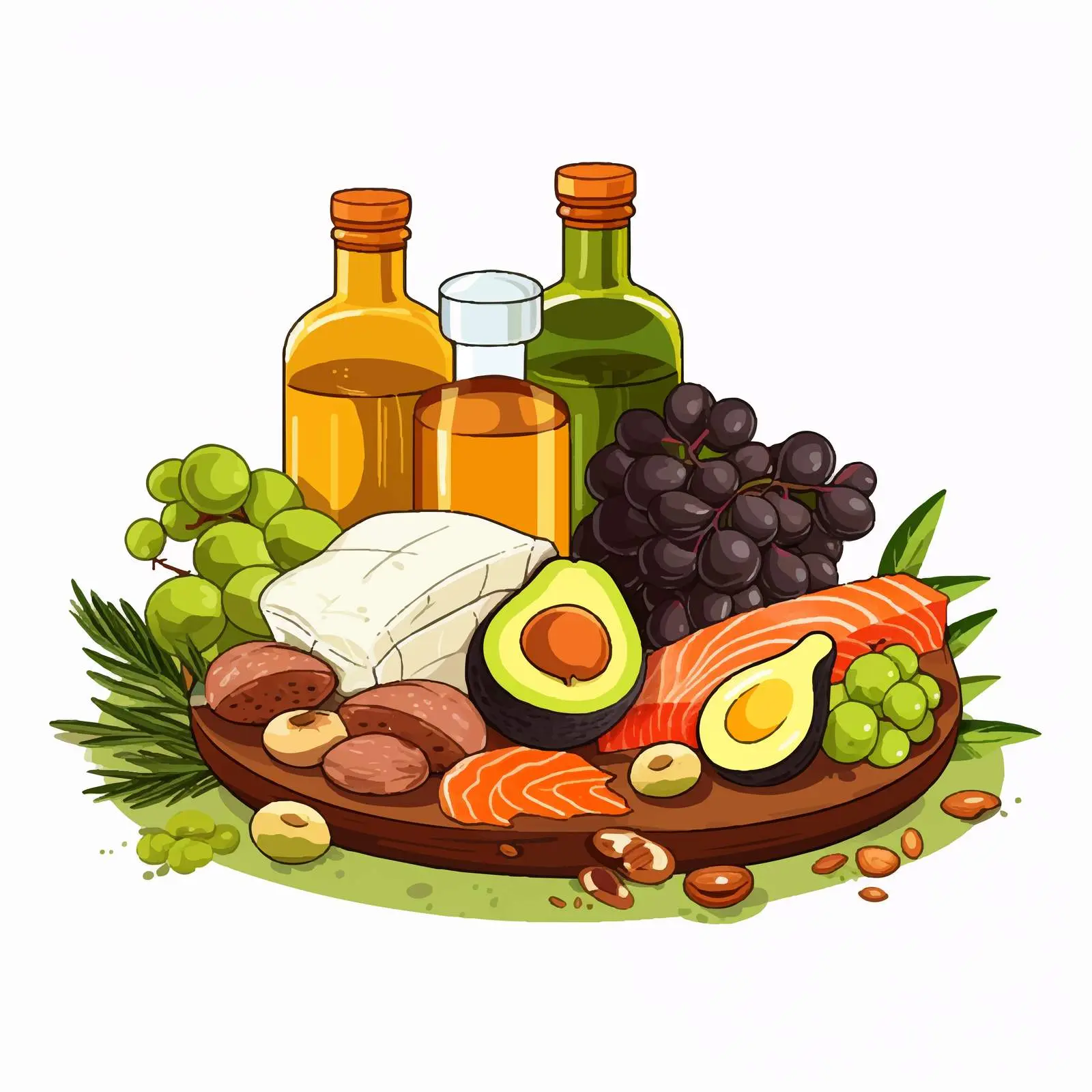 Natural Food Product Cartoon Vector Illustration — free download from Dotvec