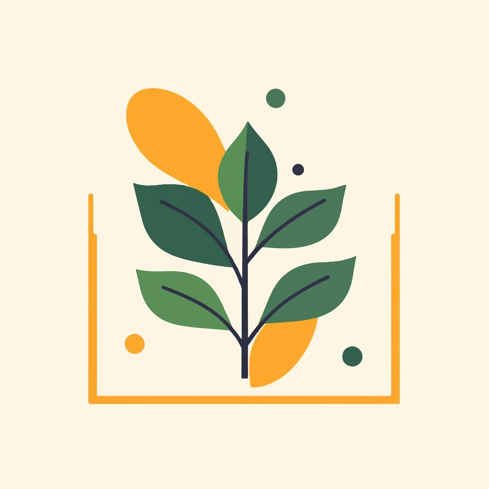 Natural Organic Product Symbol Vector Illustration — free download from Dotvec