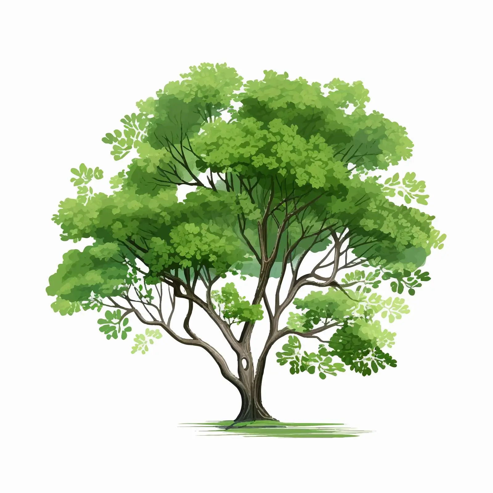Realistic Drawing of Moringa Oleifera Tree — free download from Dotvec