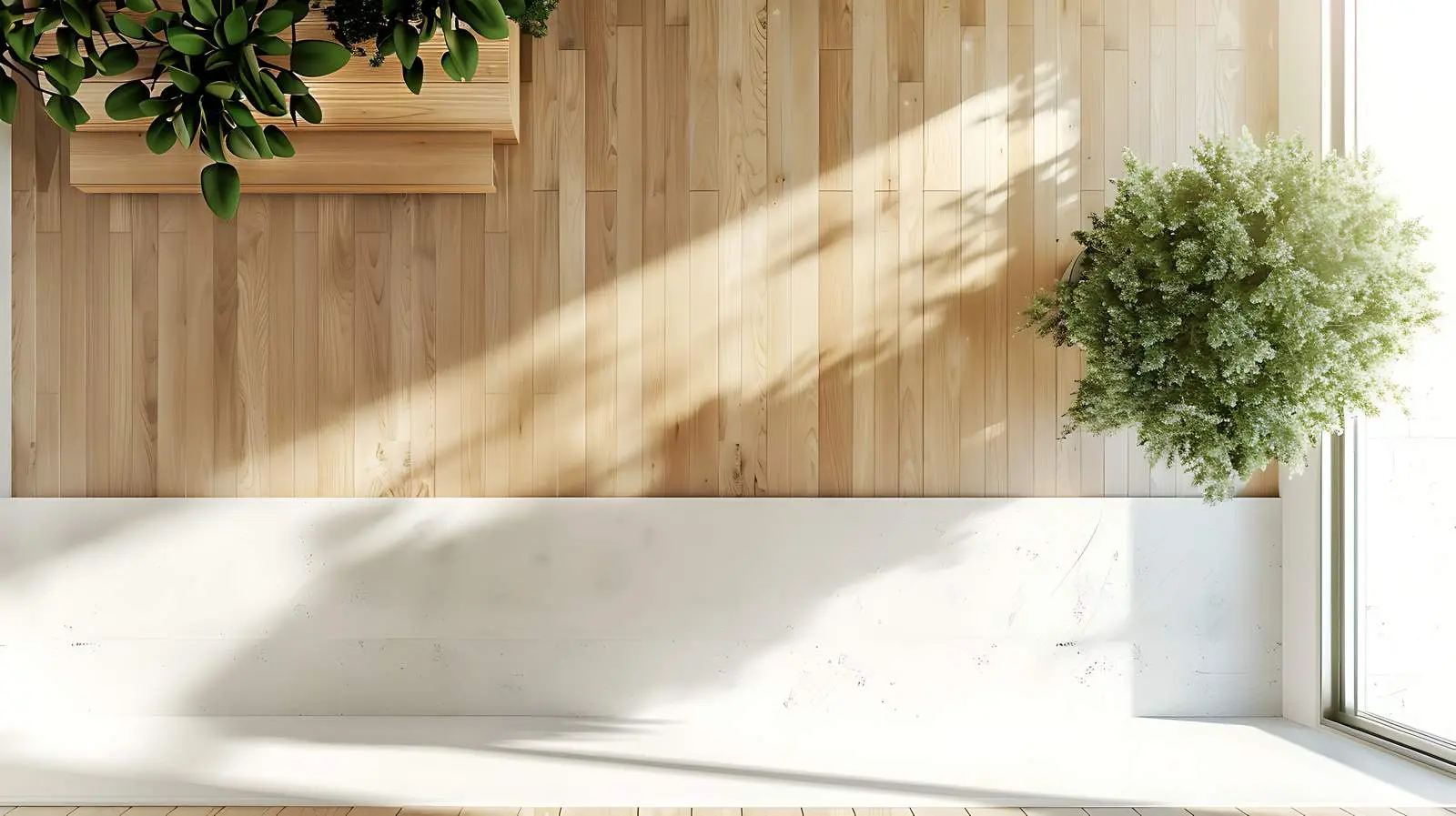 Minimalist Modern Home with Wooden and White Walls — free download from Dotvec