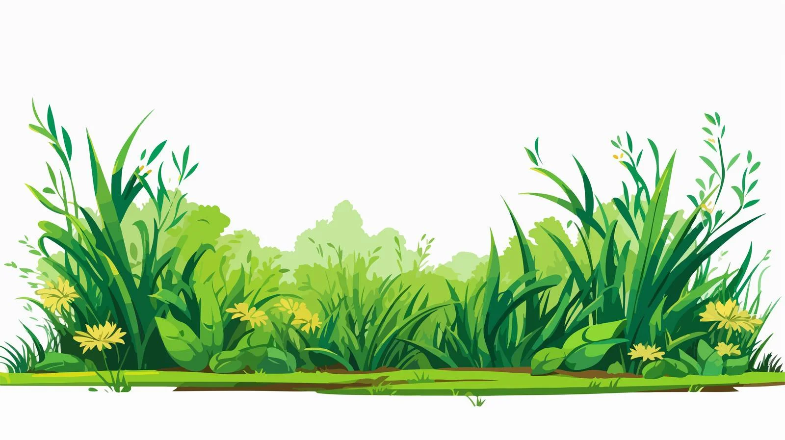 Green Grass Bushes Nature Environment — free download from Dotvec