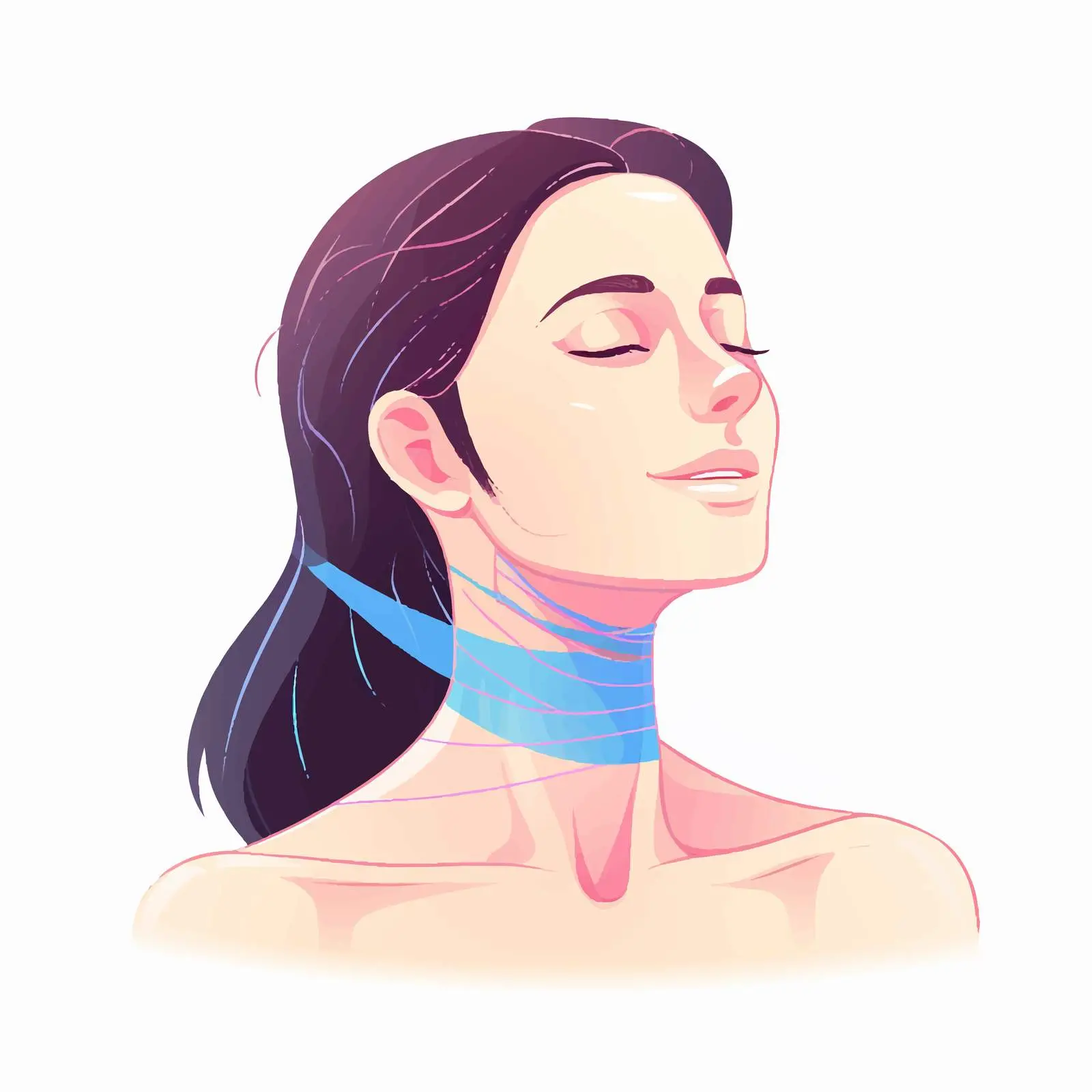 Kinesiology Facial Taping Self-Care Technique – free facial care image from Dotvec