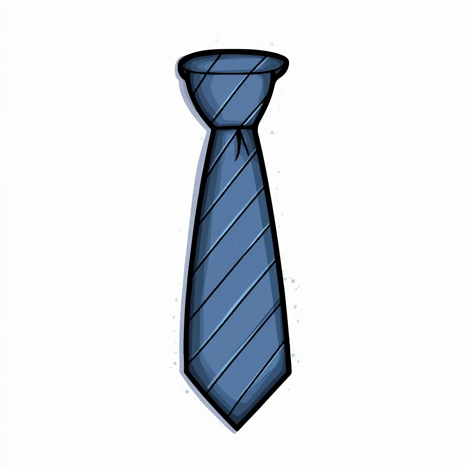 Hand-Drawn Cartoon Necktie Vector Illustration — free download from Dotvec