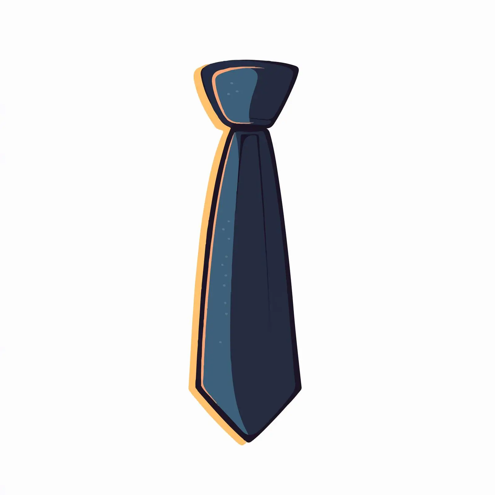 Hand-Drawn Cartoon Necktie Vector Illustration — free download from Dotvec