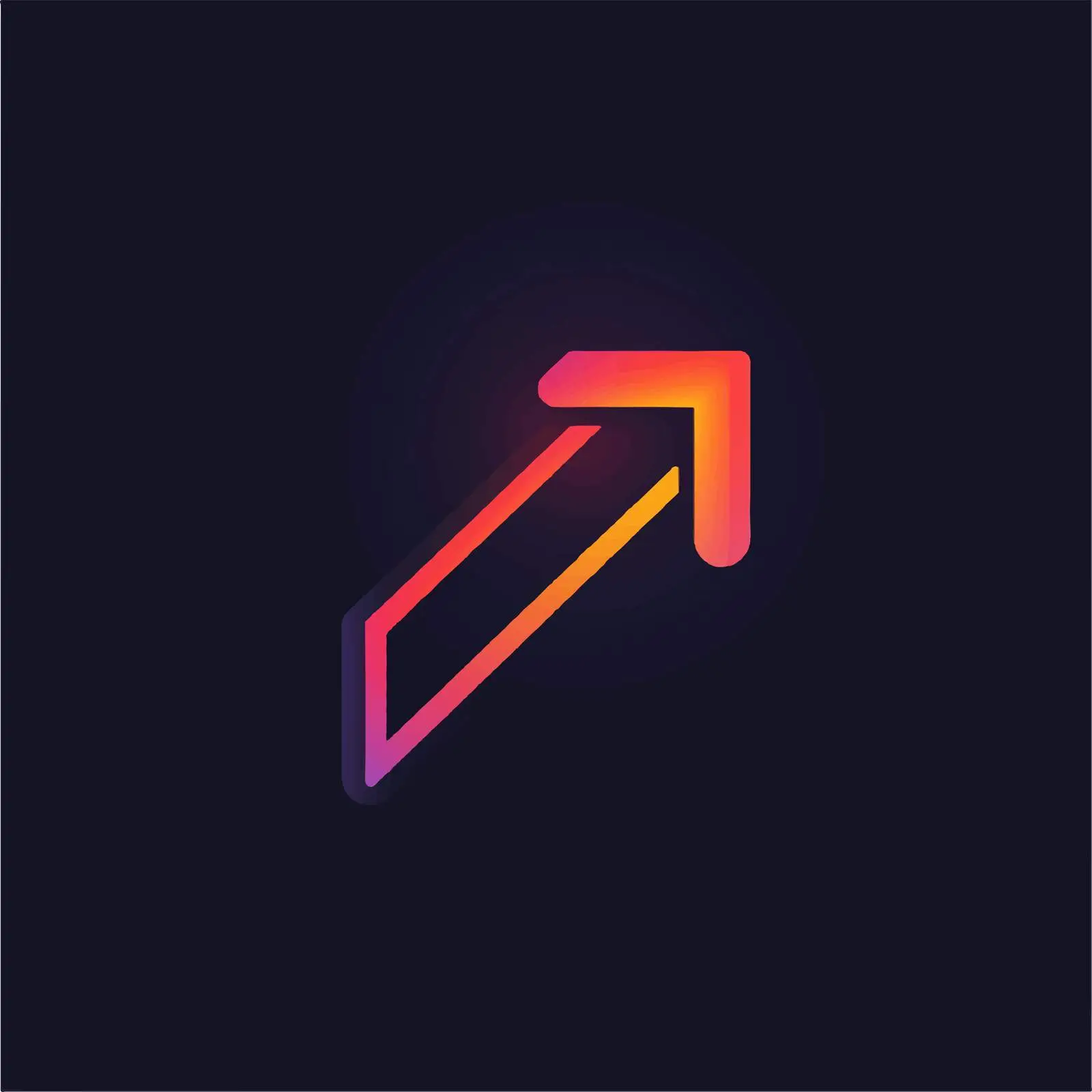 Right Pointing Neon Arrow Vector Illustration — free download from Dotvec