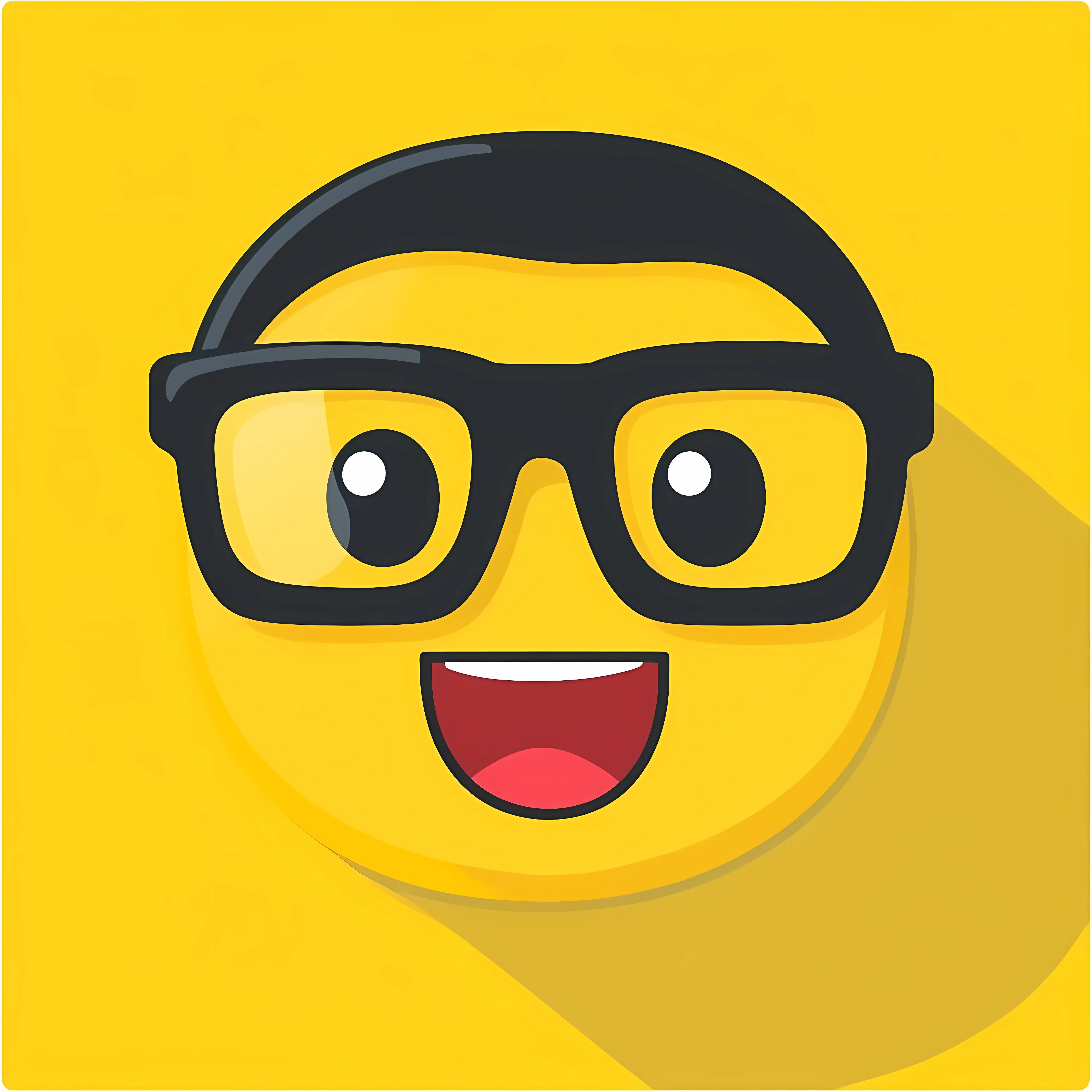 Nerd Emoji Icon Flat Vector Illustration — free download from Dotvec