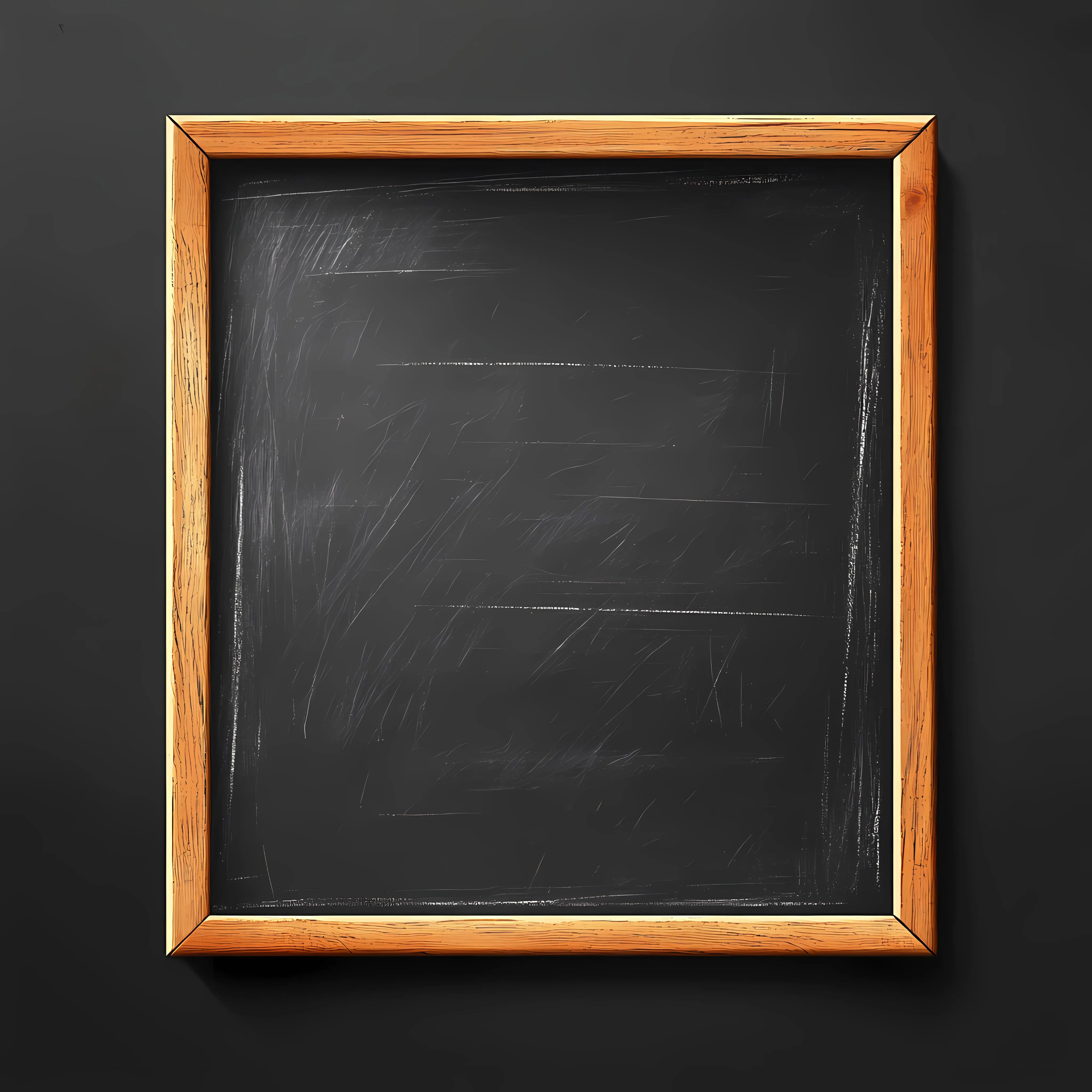 Blank Blackboard in Wooden Frame Vector Illustration — free download from Dotvec