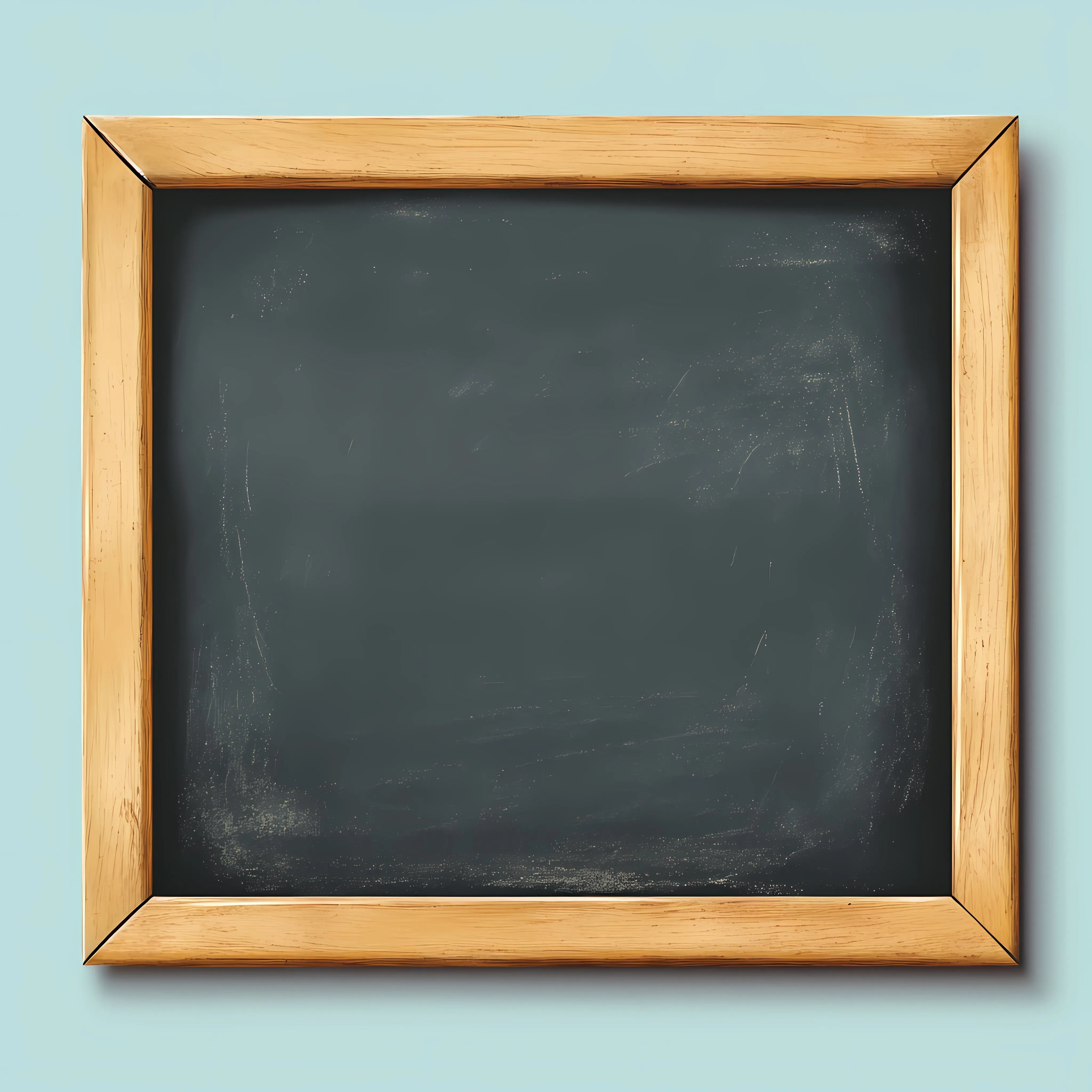 Clean Blank Blackboard in Wooden Frame Vector — free download from Dotvec