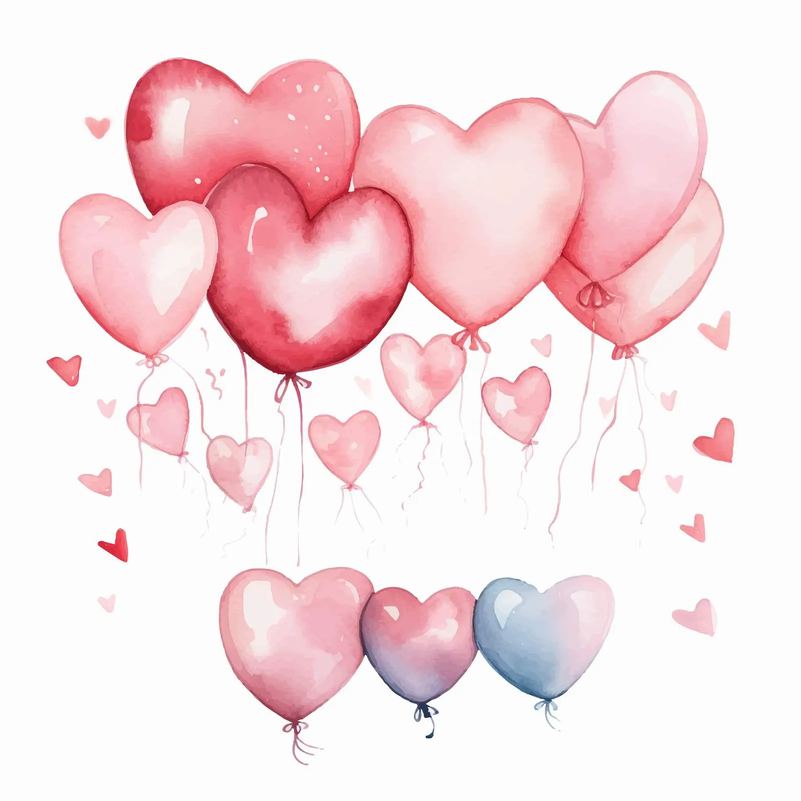 Newborn Baby Watercolor Love Banner Decoration — free download from Dotvec